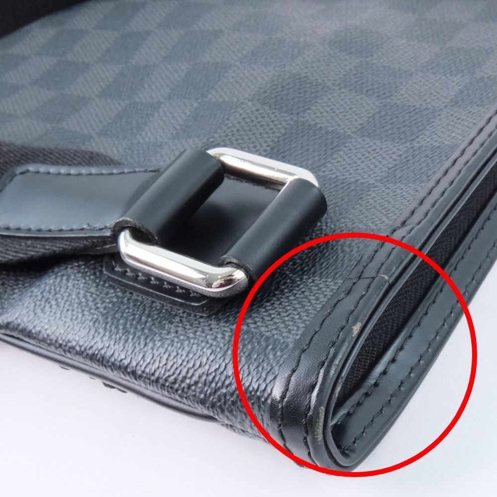Louis Vuitton Louis Vuitton Louis Vuitton Thomas Damier Graphite Shoulder Bag Canvas Shoulder Bag N58028 DUTY FREE for USA Size ONE SIZE - 6 Thumbnail