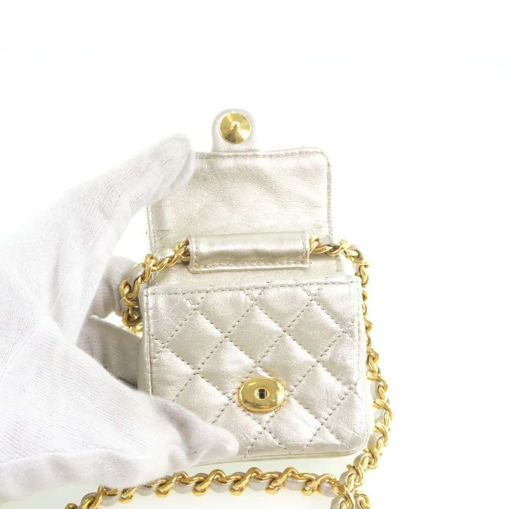 Chanel Chanel Chanel Chain Pochette Calf Shoulder Bag Leather Shoulder Bag DUTY FREE for USA Size ONE SIZE - 7 Thumbnail