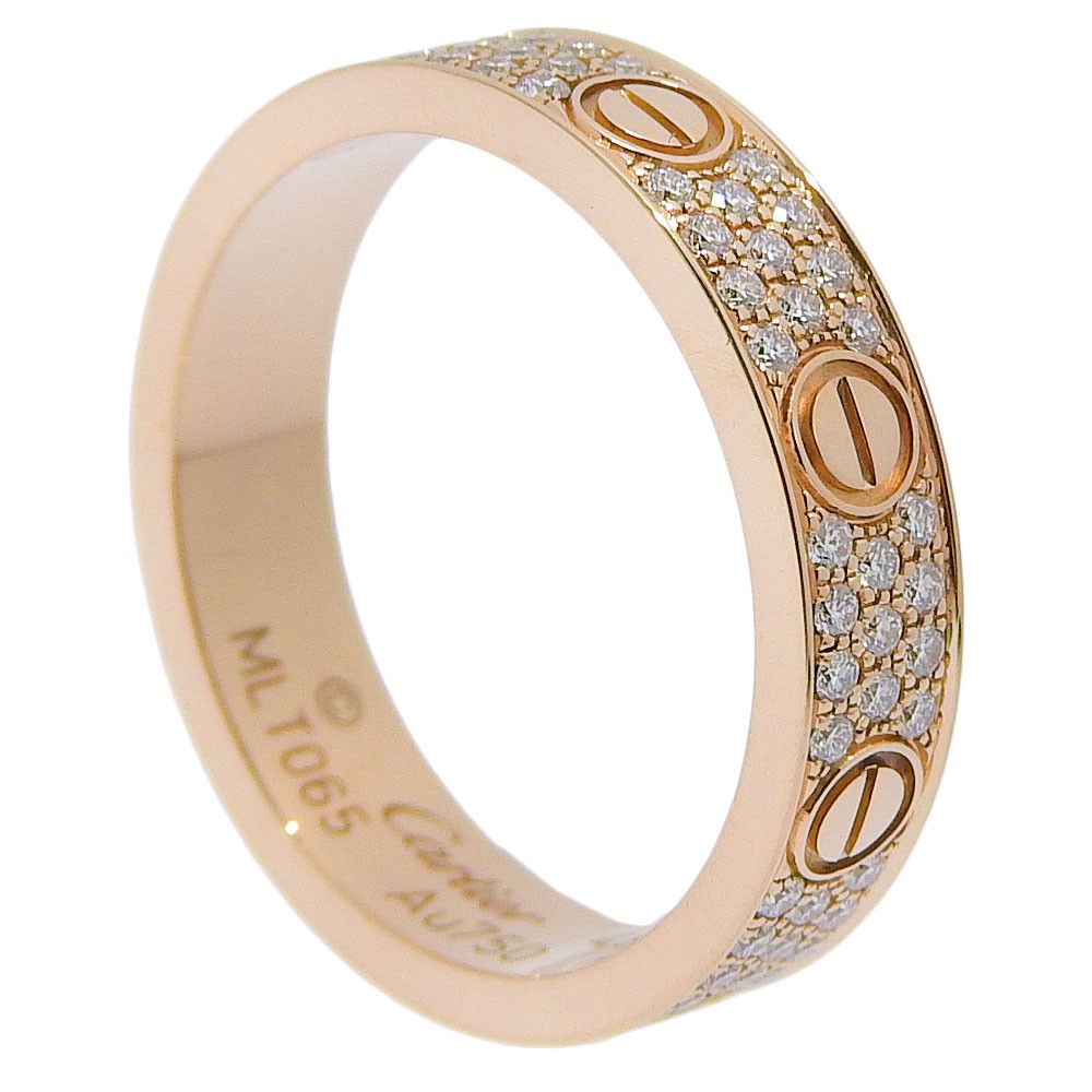 Cartier Cartier Cartier Mini Love Ring Au750 Diamond Ring Size 8 Metal Ring B4085848 DUTY FREE for USA Size ONE SIZE - 3 Thumbnail