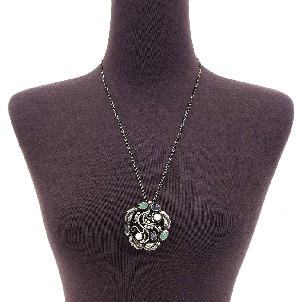 Other Other Georg Jensen Moonlight Blossom Silver 925 2way Necklace Metal Necklace 159 DUTY FREE for USA Size ONE SIZE - 2 Thumbnail
