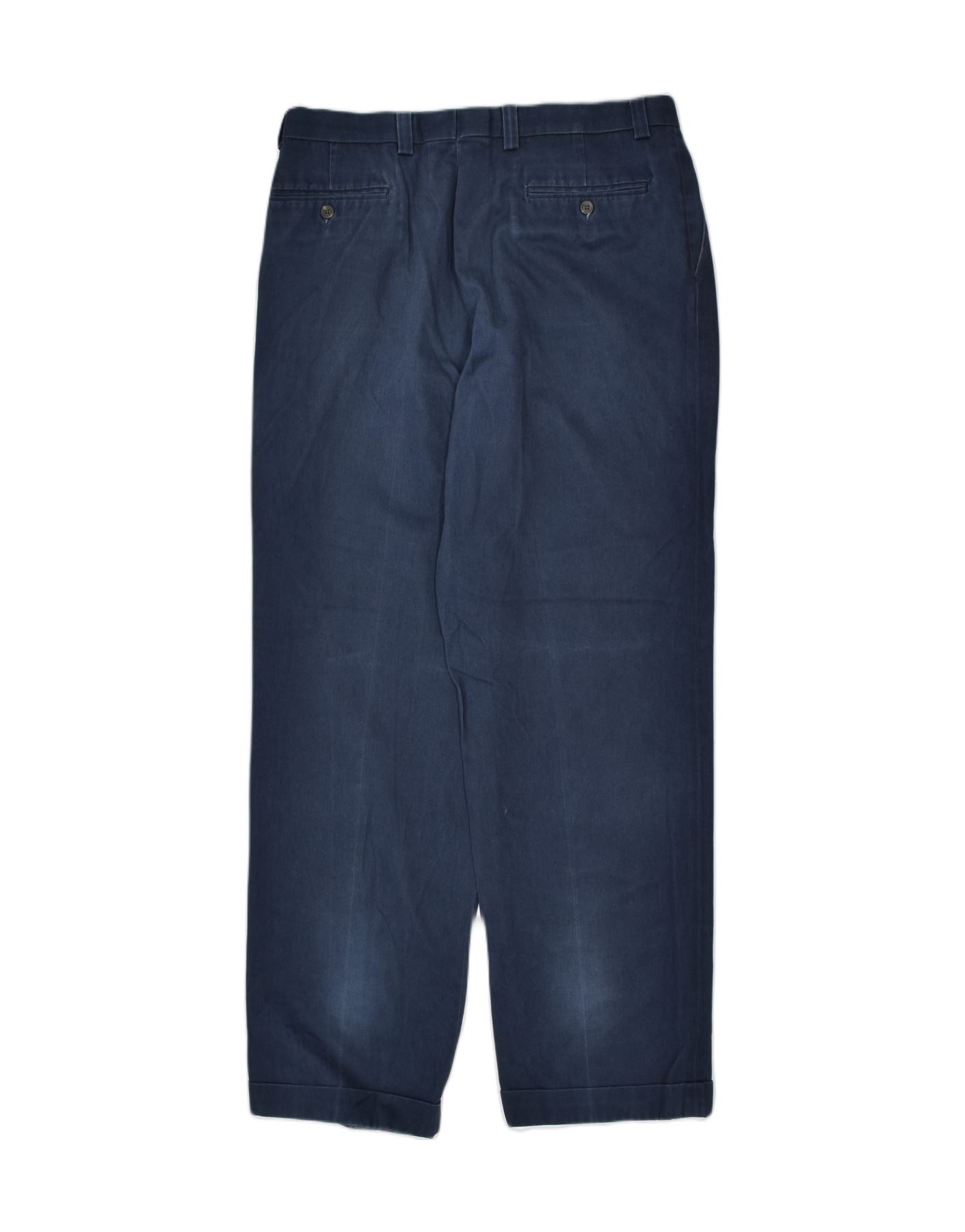 Ralph Lauren Womens Slim Chino Trousers W34 L31 Blue Cotton Size 25" / US 0 / IT 36 - 2 Thumbnail