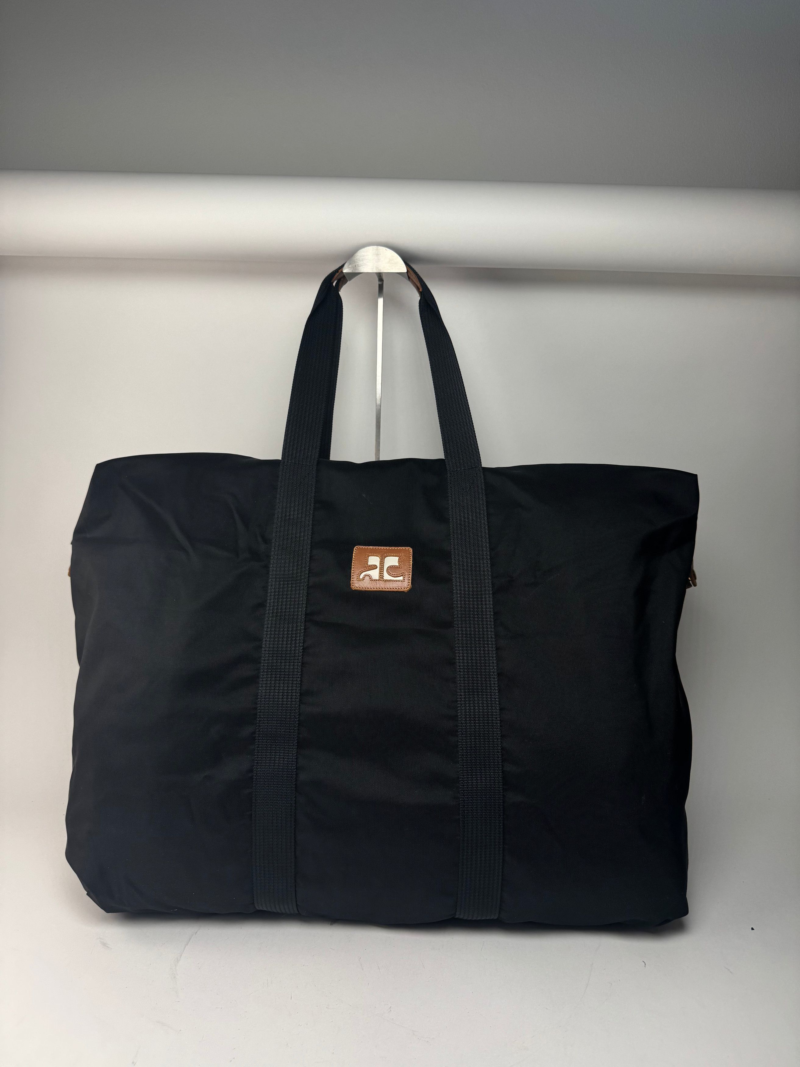 Courreges Vintage Polyester Duffel Bag Black Size ONE SIZE - 13 Thumbnail