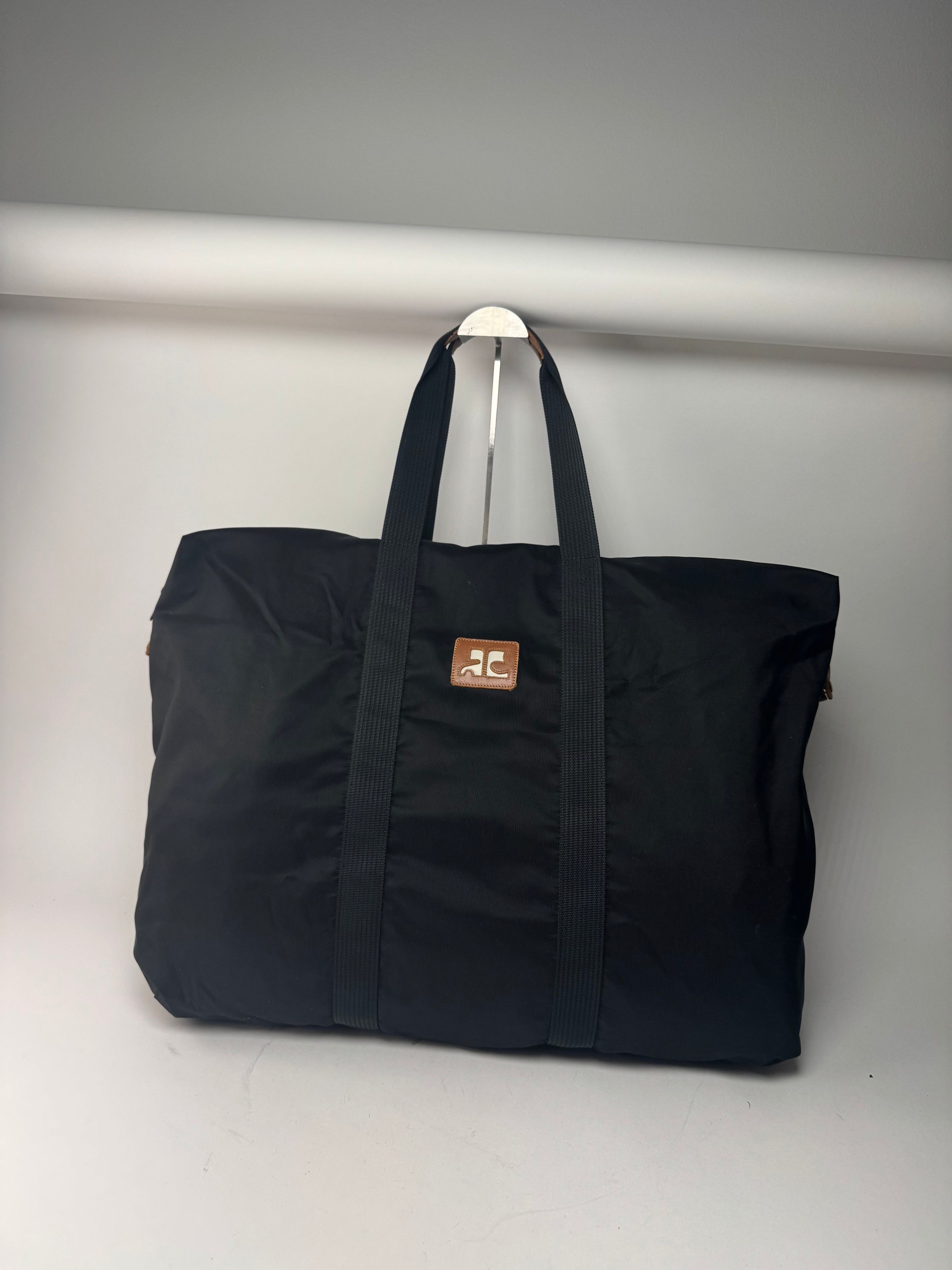Courreges Vintage Polyester Duffel Bag Black Size ONE SIZE - 5 Thumbnail