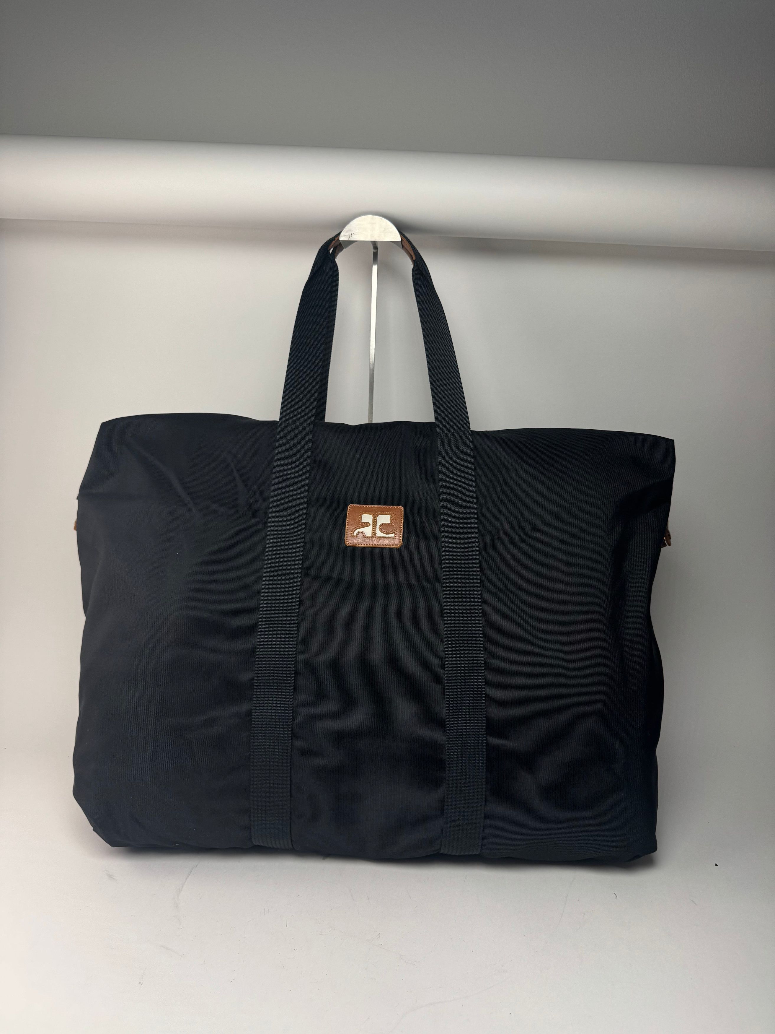 Courreges Vintage Polyester Duffel Bag Black Size ONE SIZE - 10 Thumbnail