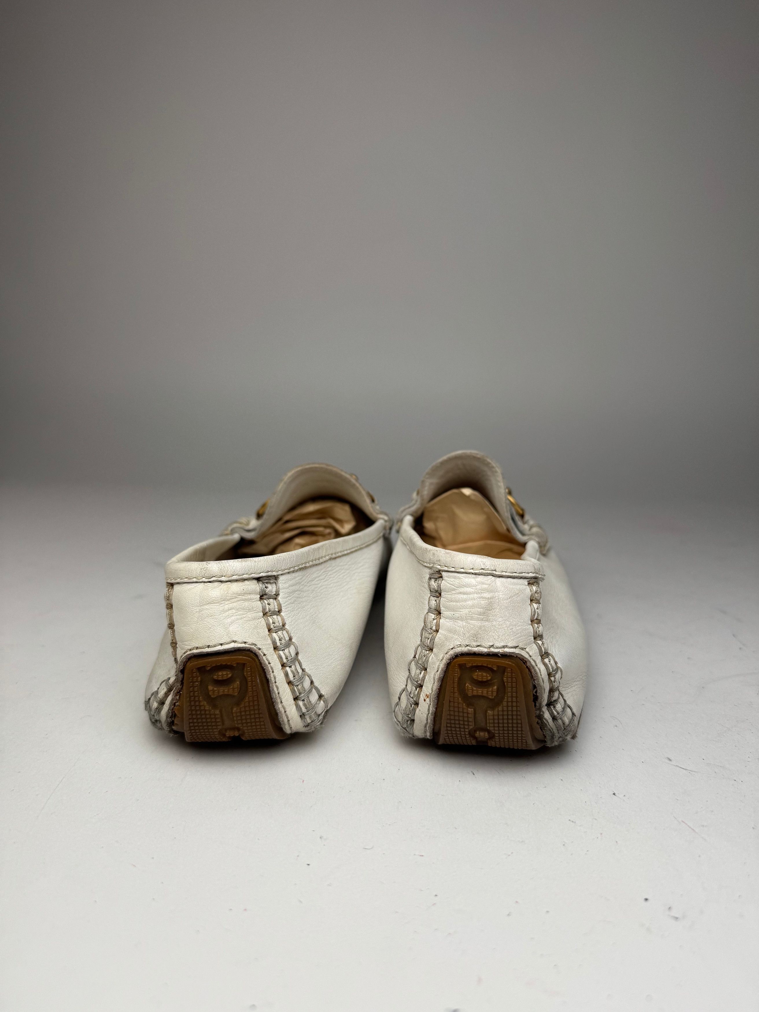 Gucci Vintage Men’s Leather Horsebit Loafer White 42,5 Size US 9.5 / EU 42-43 - 7 Thumbnail
