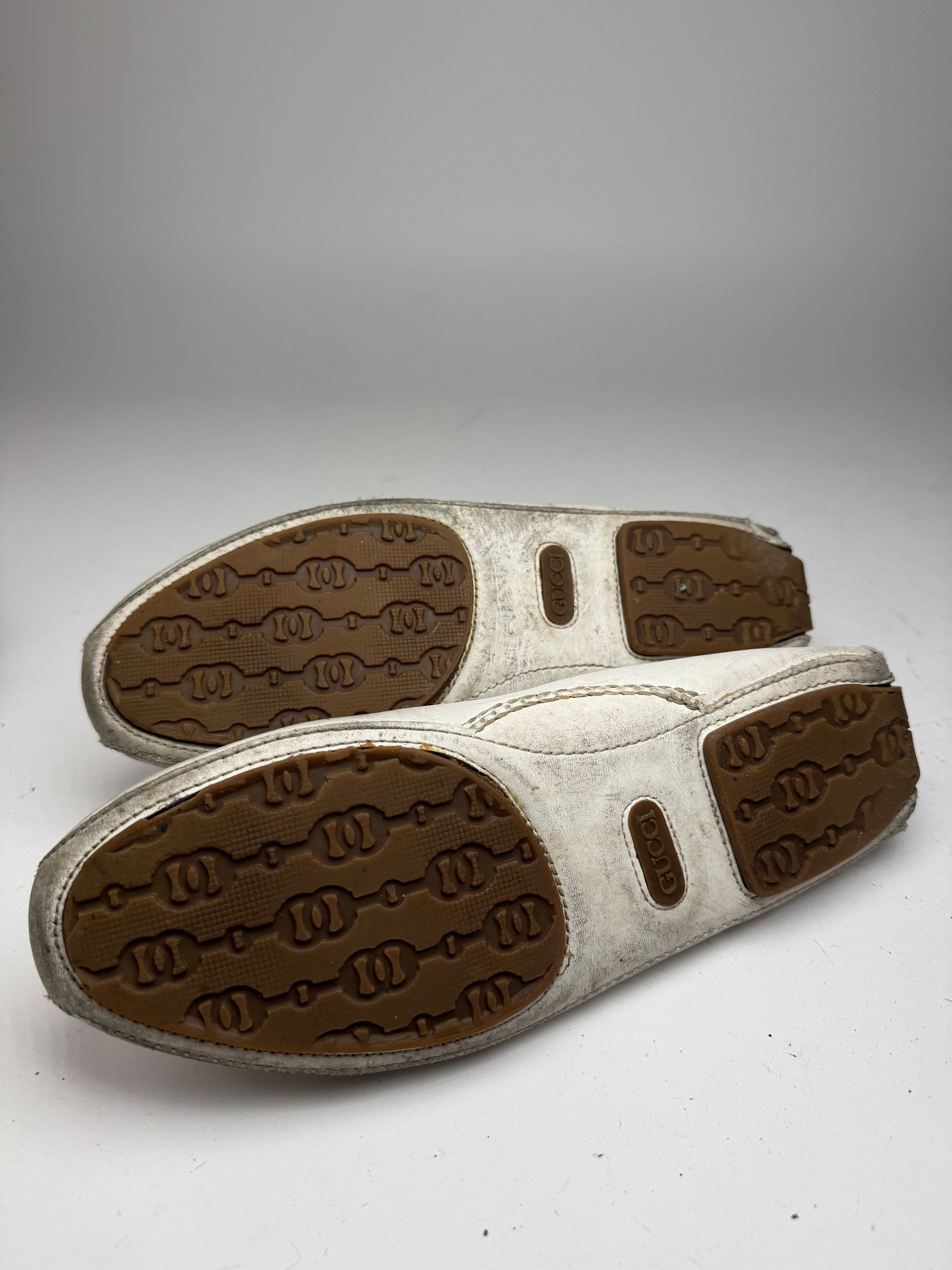 Gucci Vintage Men’s Leather Horsebit Loafer White 42,5 Size US 9.5 / EU 42-43 - 10 Thumbnail