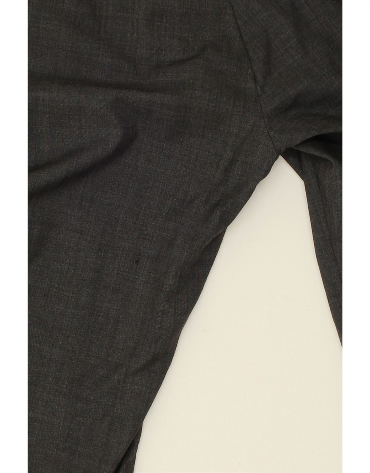 Ralph Lauren Womens Tapered Suit Trousers W40 L26 Grey Wool Size 28" / US 6 / IT 42 - 4 Thumbnail