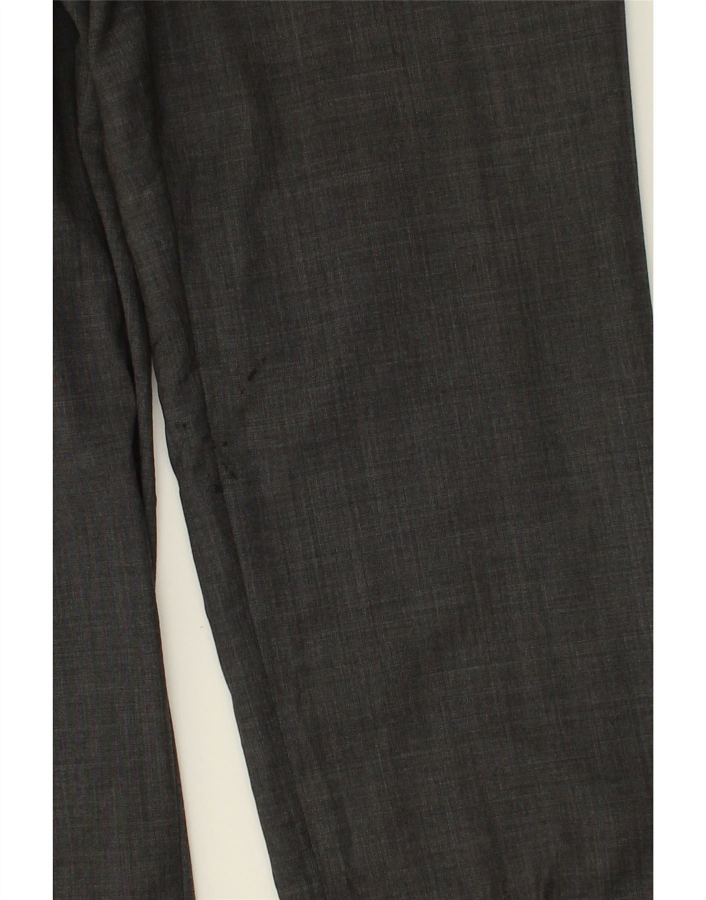 Ralph Lauren Womens Tapered Suit Trousers W40 L26 Grey Wool Size 28" / US 6 / IT 42 - 3 Thumbnail