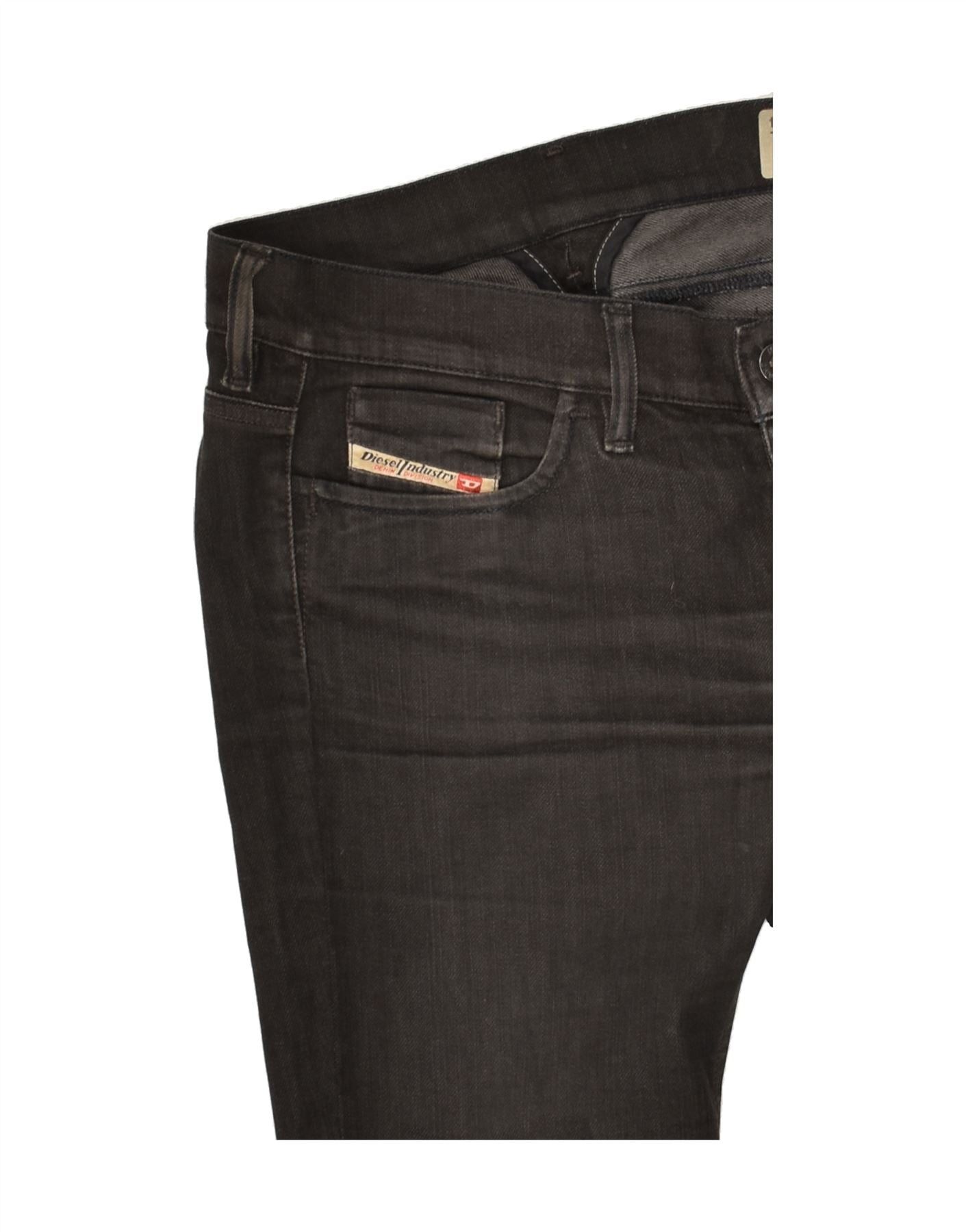 Diesel Womens Liv Slim Jeans W28 L29 Black Cotton Size 42" / US 20 - 4 Thumbnail