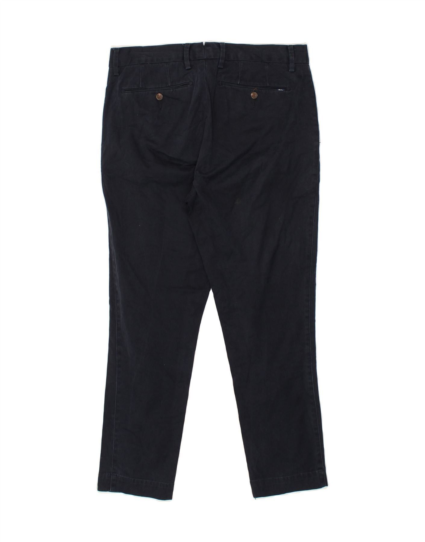 Polo Ralph Lauren Womens Slim Chino Trousers US 8 Medium W32 L27 Navy Blue Size 27" / US 4 / IT 40 - 2 Thumbnail