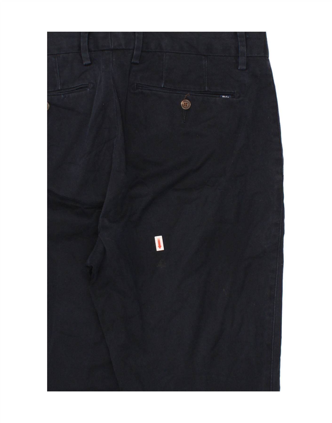 Polo Ralph Lauren Womens Slim Chino Trousers US 8 Medium W32 L27 Navy Blue Size 27" / US 4 / IT 40 - 3 Thumbnail