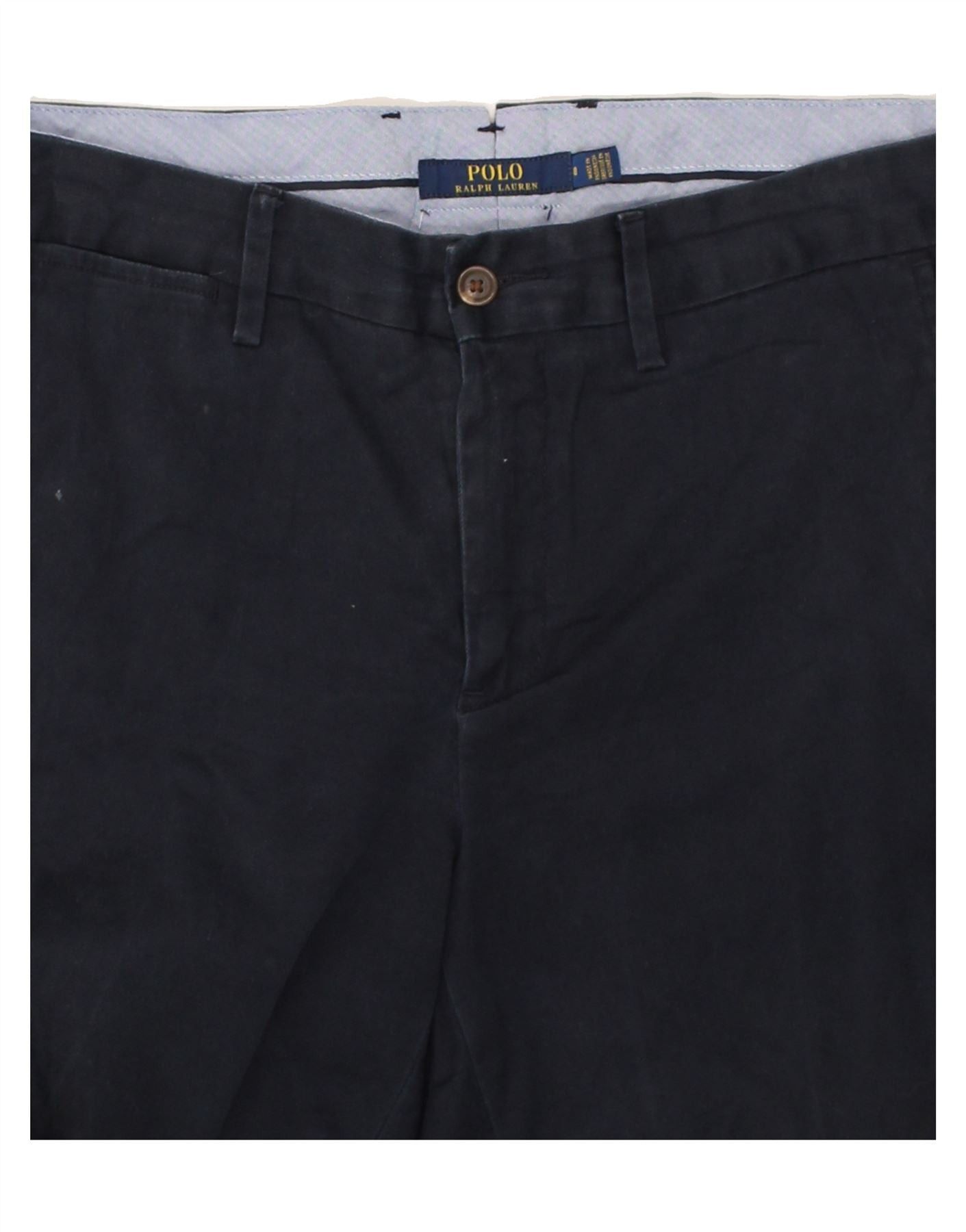 Polo Ralph Lauren Womens Slim Chino Trousers US 8 Medium W32 L27 Navy Blue Size 27" / US 4 / IT 40 - 4 Thumbnail