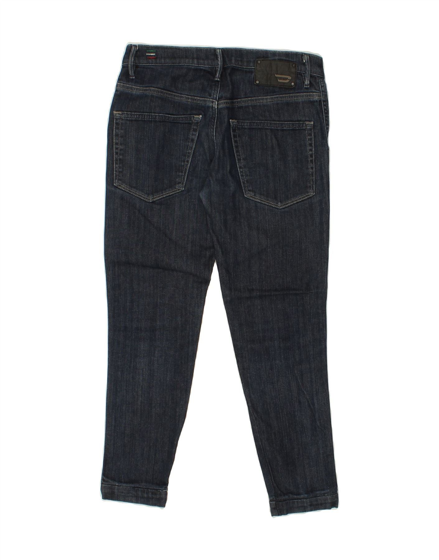 Diesel Womens Joyze Slim Jeans W27 L26 Navy Blue Cotton Size 42" / US 20 - 2 Thumbnail