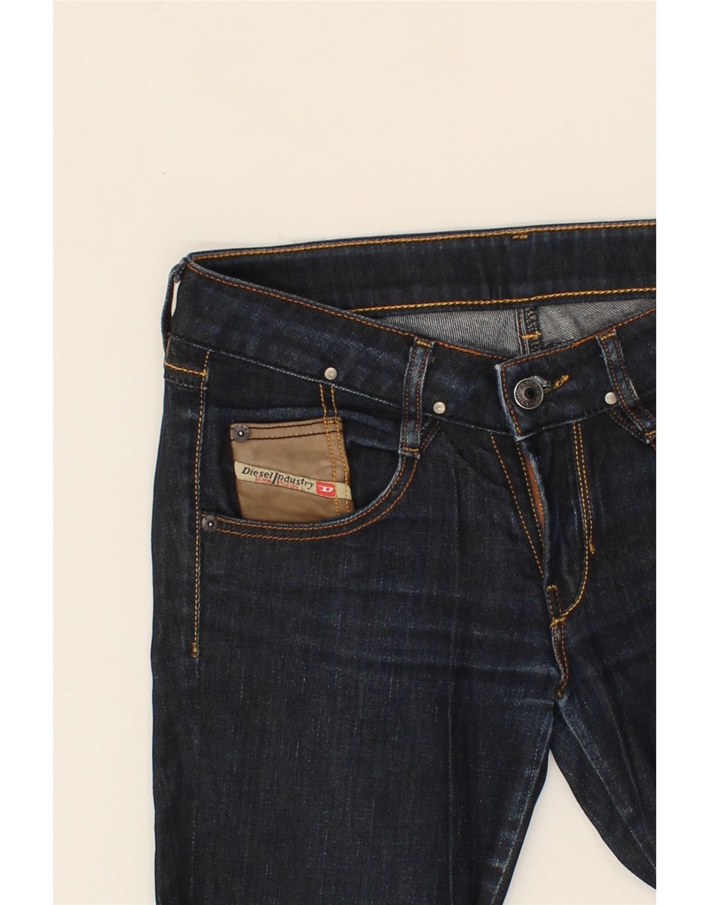 Diesel Womens Clush Slim Jeans W26 L34 Navy Blue Cotton Size 42" / US 20 - 4 Thumbnail