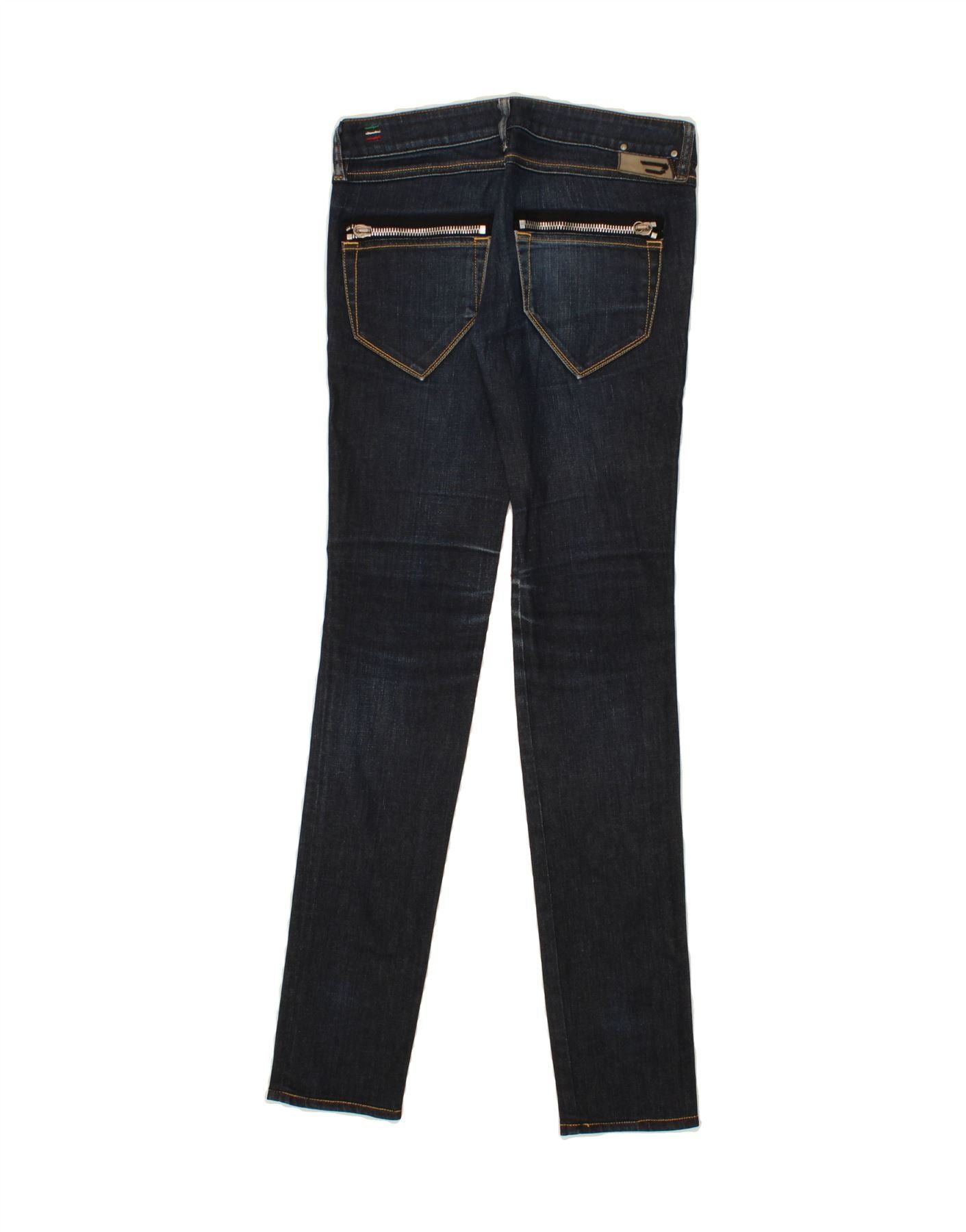Diesel Womens Clush Slim Jeans W26 L34 Navy Blue Cotton Size 42" / US 20 - 2 Thumbnail