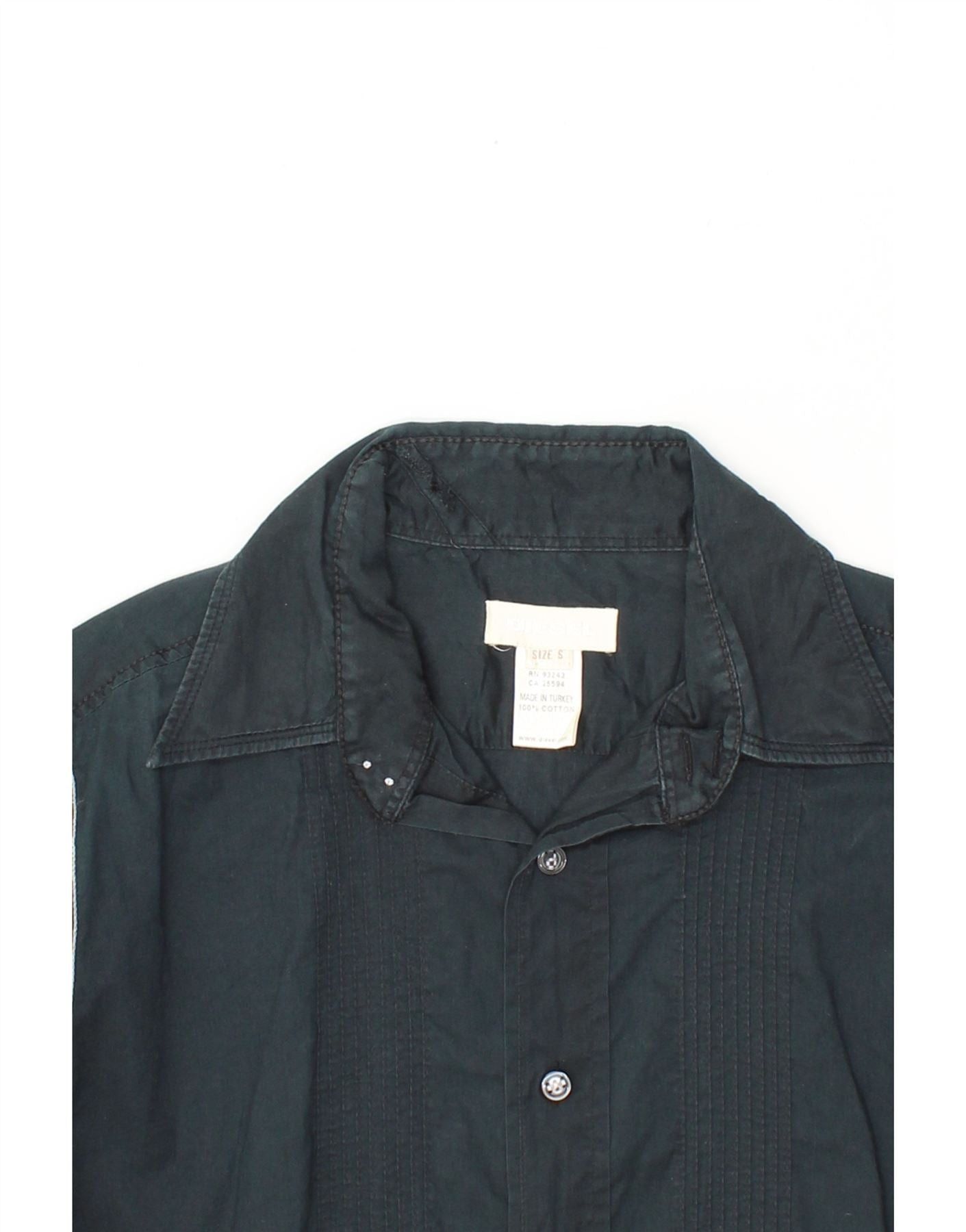 Diesel Mens Shirt Small Navy Blue Cotton Size US S / EU 44-46 / 1 - 3 Thumbnail