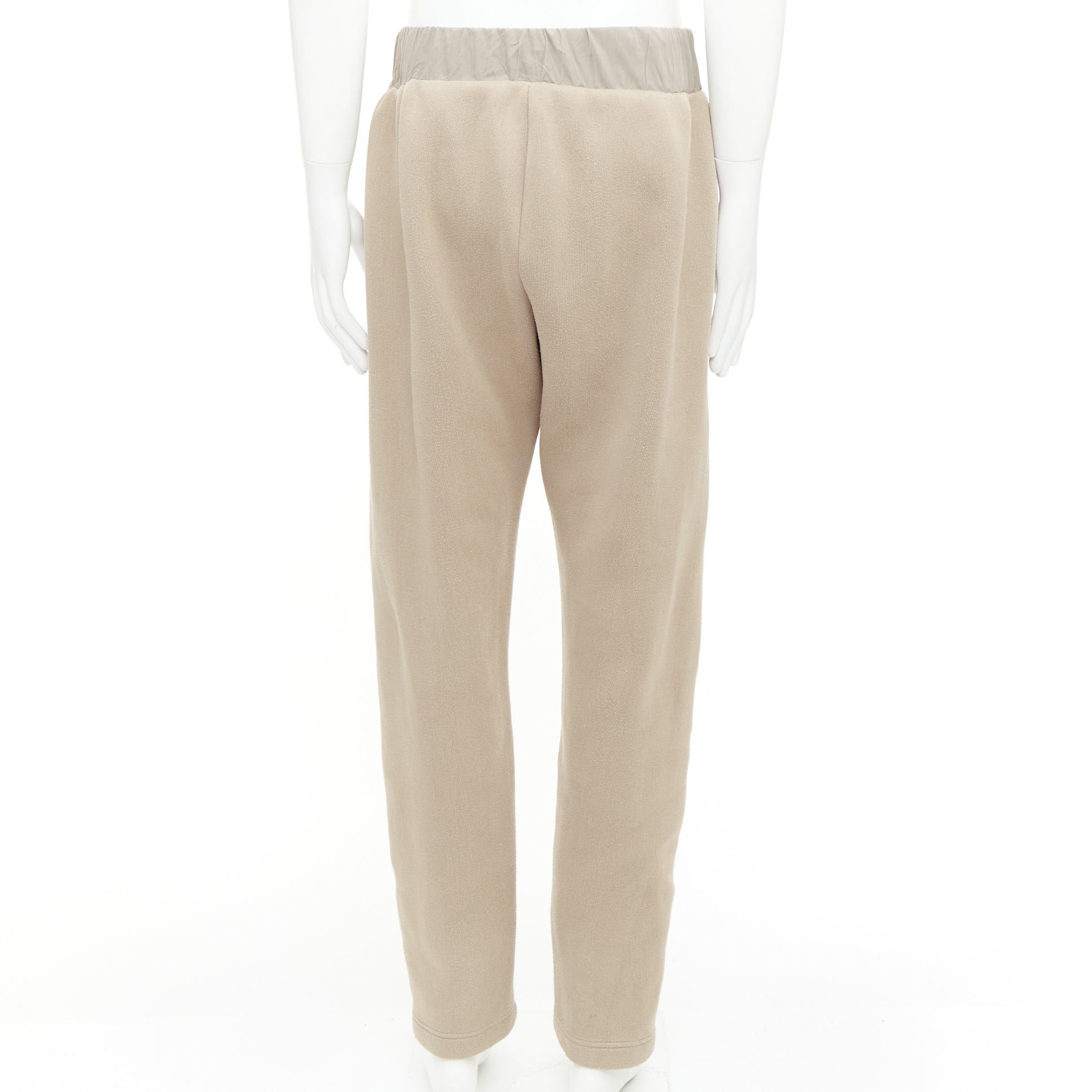 Bottega Veneta BOTTEGA VENETA beige contrast waistband elastic jogger pants IT48 M Size US 30 / EU 46 - 5 Thumbnail