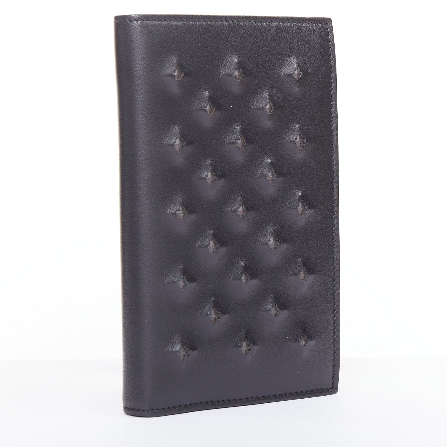 Bottega Veneta BOTTEGA VENETA black pierced stud details rectangular bifold purse wallet Size ONE SIZE - 3 Thumbnail