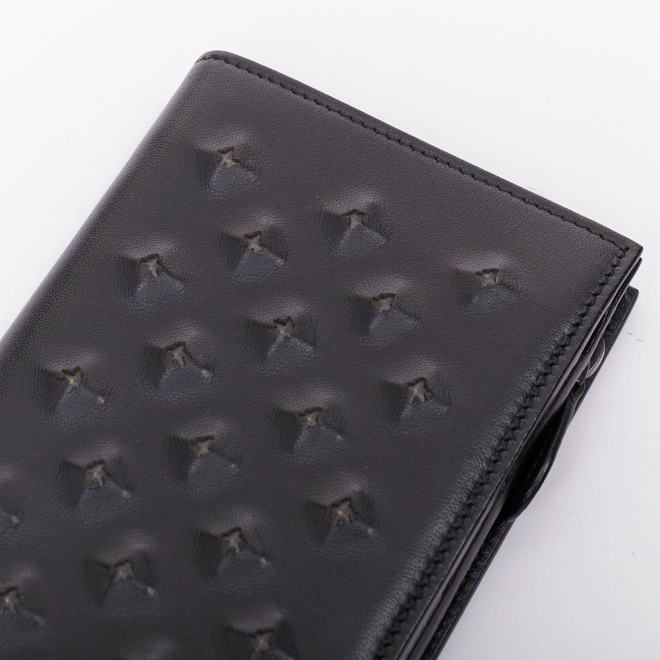 Bottega Veneta BOTTEGA VENETA black pierced stud details rectangular bifold purse wallet Size ONE SIZE - 5 Thumbnail
