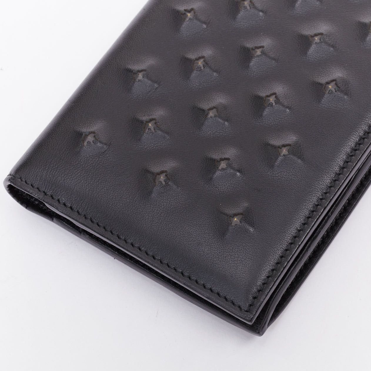 Bottega Veneta BOTTEGA VENETA black pierced stud details rectangular bifold purse wallet Size ONE SIZE - 6 Thumbnail