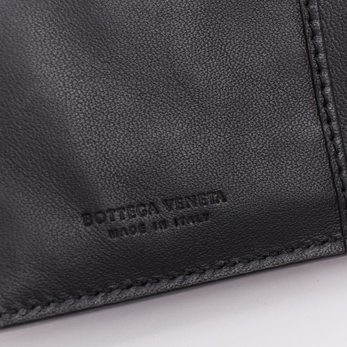 Bottega Veneta BOTTEGA VENETA black pierced stud details rectangular bifold purse wallet Size ONE SIZE - 9 Thumbnail