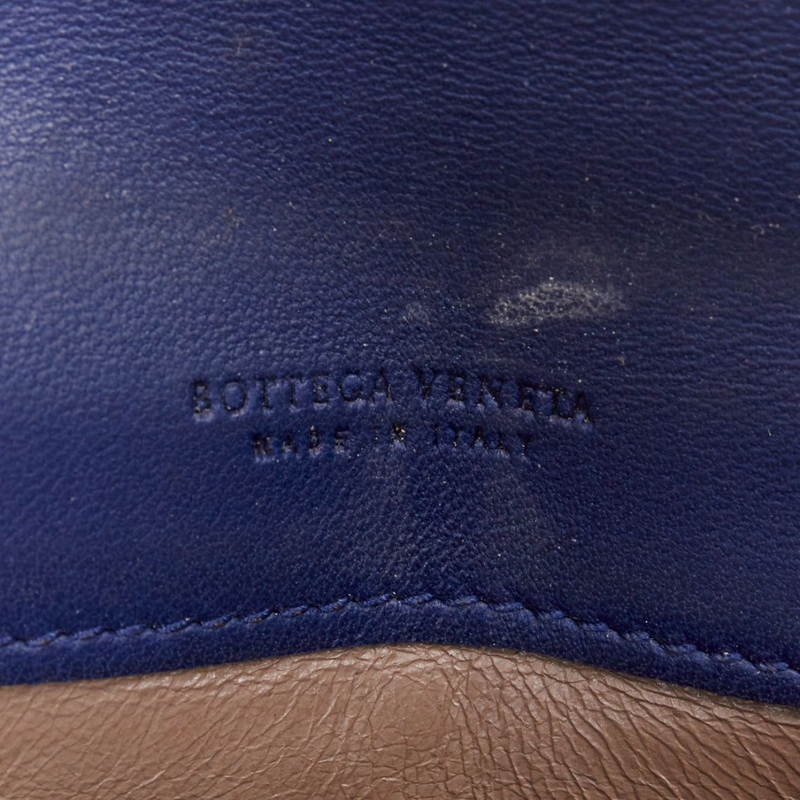 Bottega Veneta BOTTEGA VENETA blue black ombre genuine scaled leather long flap wallet Size ONE SIZE - 8 Thumbnail