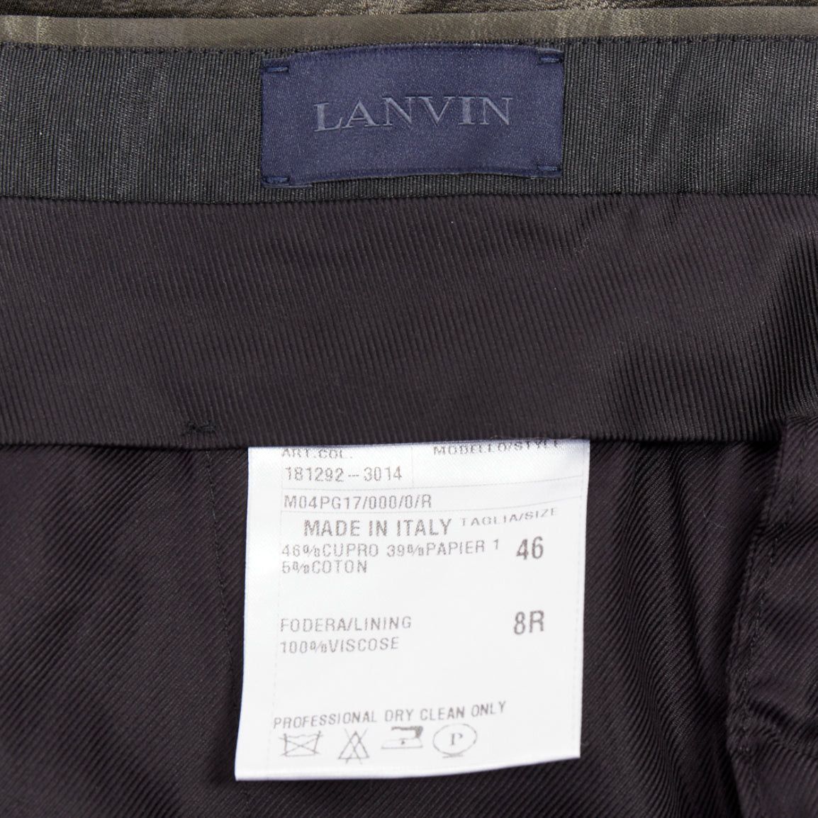 Lanvin LANVIN bronze cupro blend silky high waist cropped dress wide pants FR46 S Size US 28 / EU 44 - 8 Thumbnail
