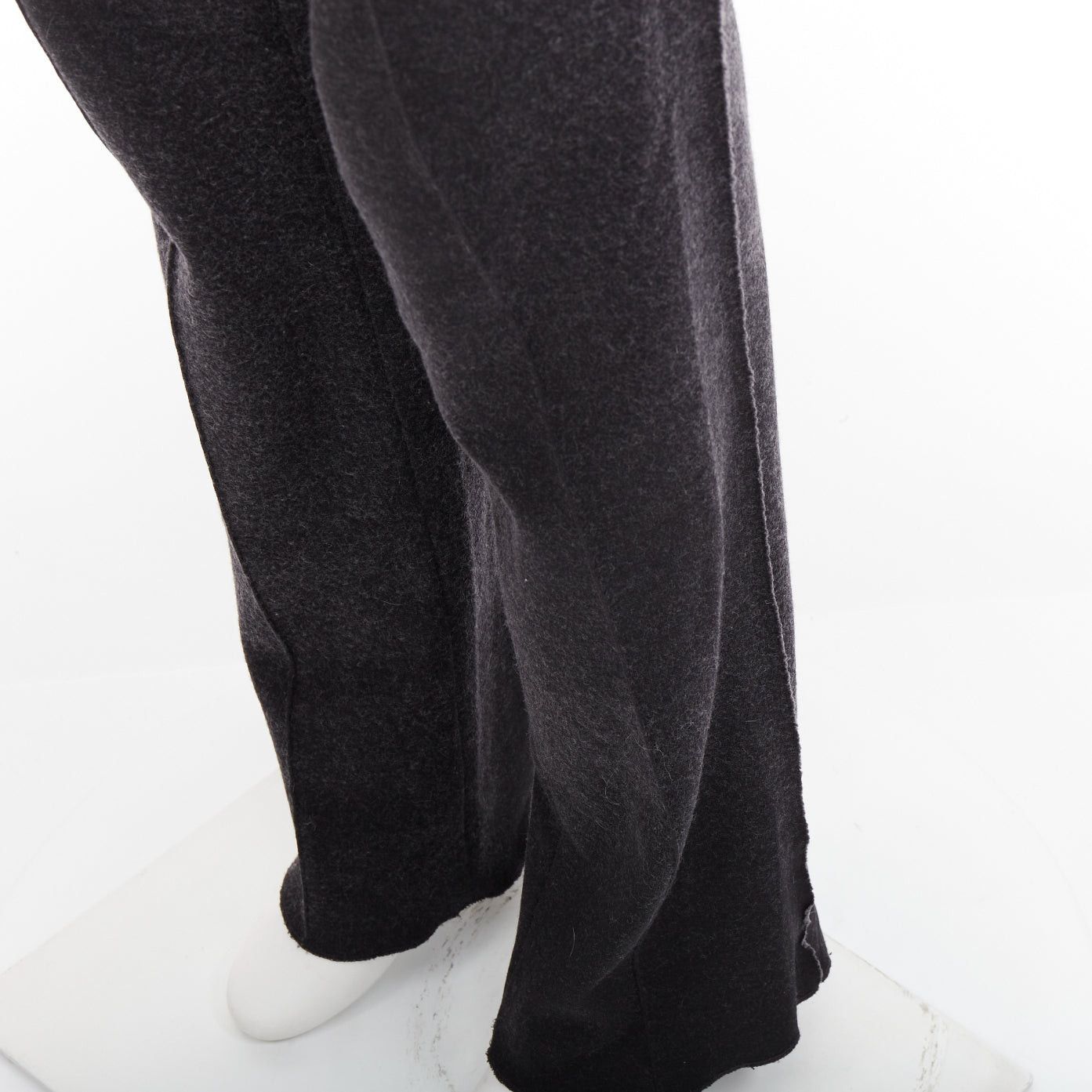 Lanvin LANVIN grey wool blend raw edge elastic waistband jogger pants FR46 S Size US 28 / EU 44 - 7 Thumbnail