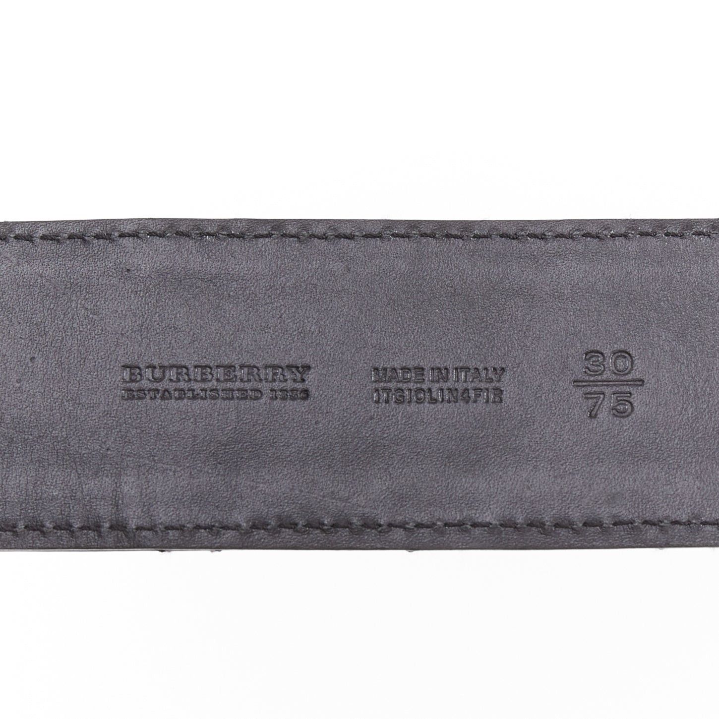 Burberry BURBERRY black patent leather diamond quilted rectangular buckle belt 75cm Size ONE SIZE - 8 Thumbnail