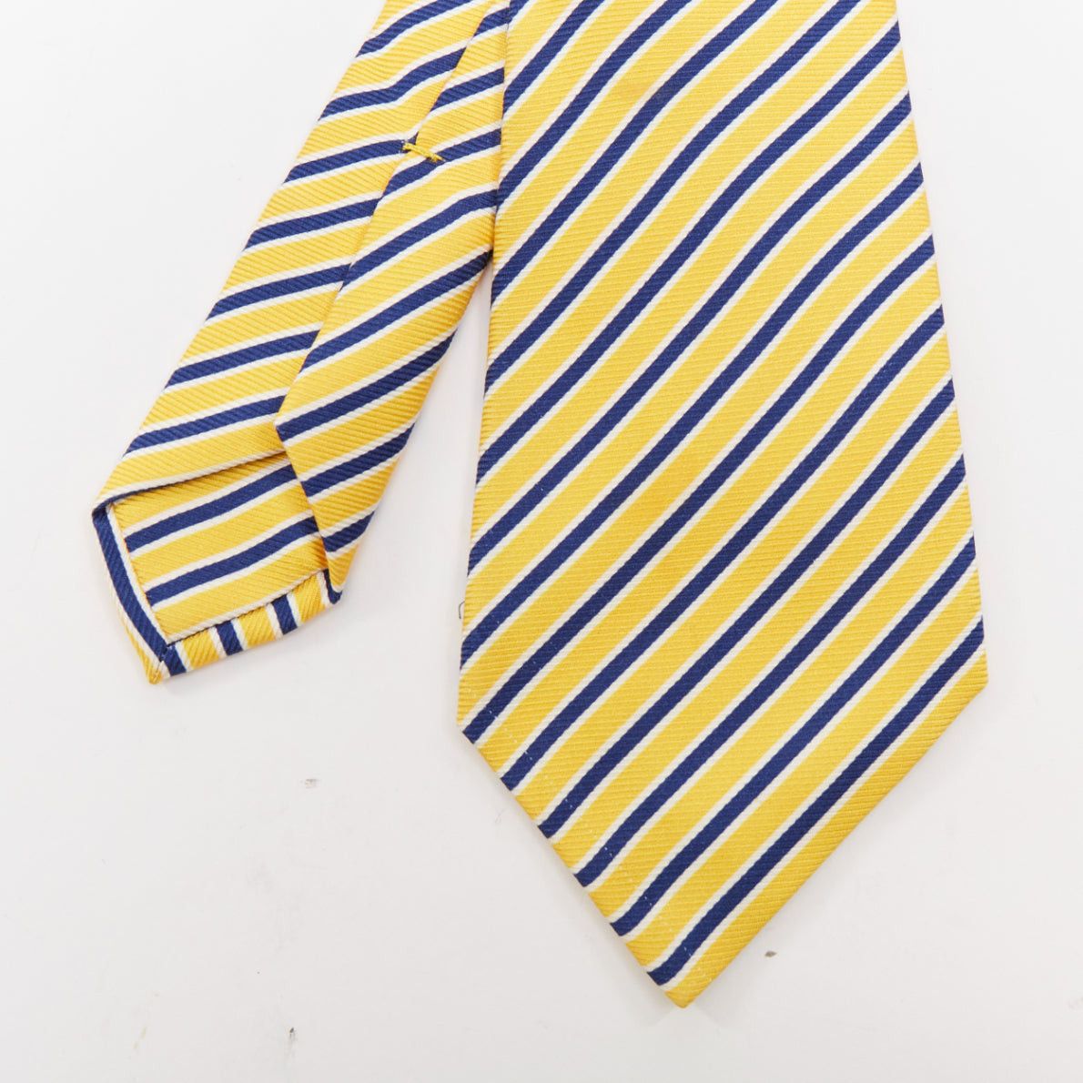 Kiton KITON NAPOLI Set of 4 100% silk green pink yellow purple diagonal stripes dress tie Size ONE SIZE - 8 Thumbnail