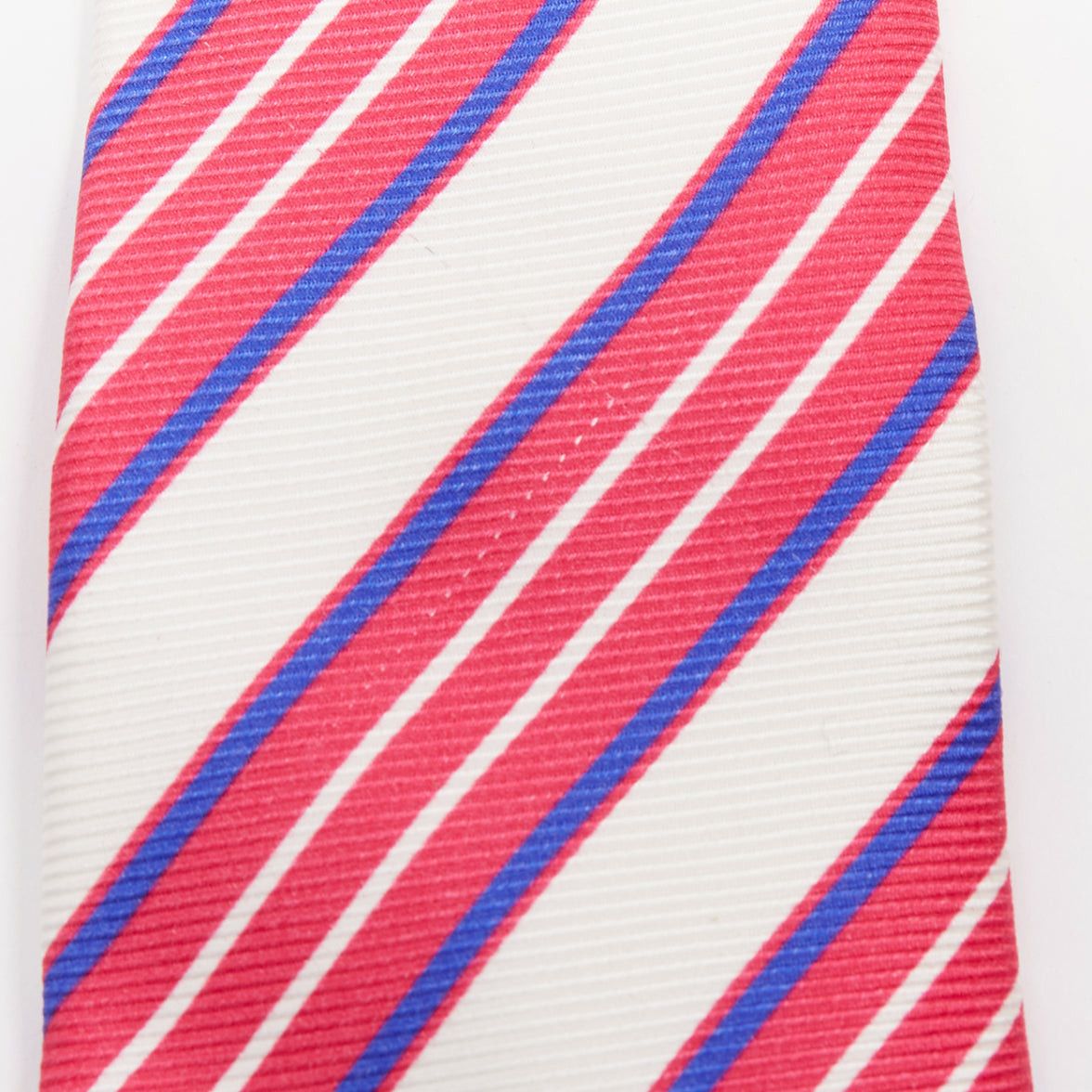 Kiton KITON NAPOLI Set of 4 100% silk green pink yellow purple diagonal stripes dress tie Size ONE SIZE - 3 Thumbnail
