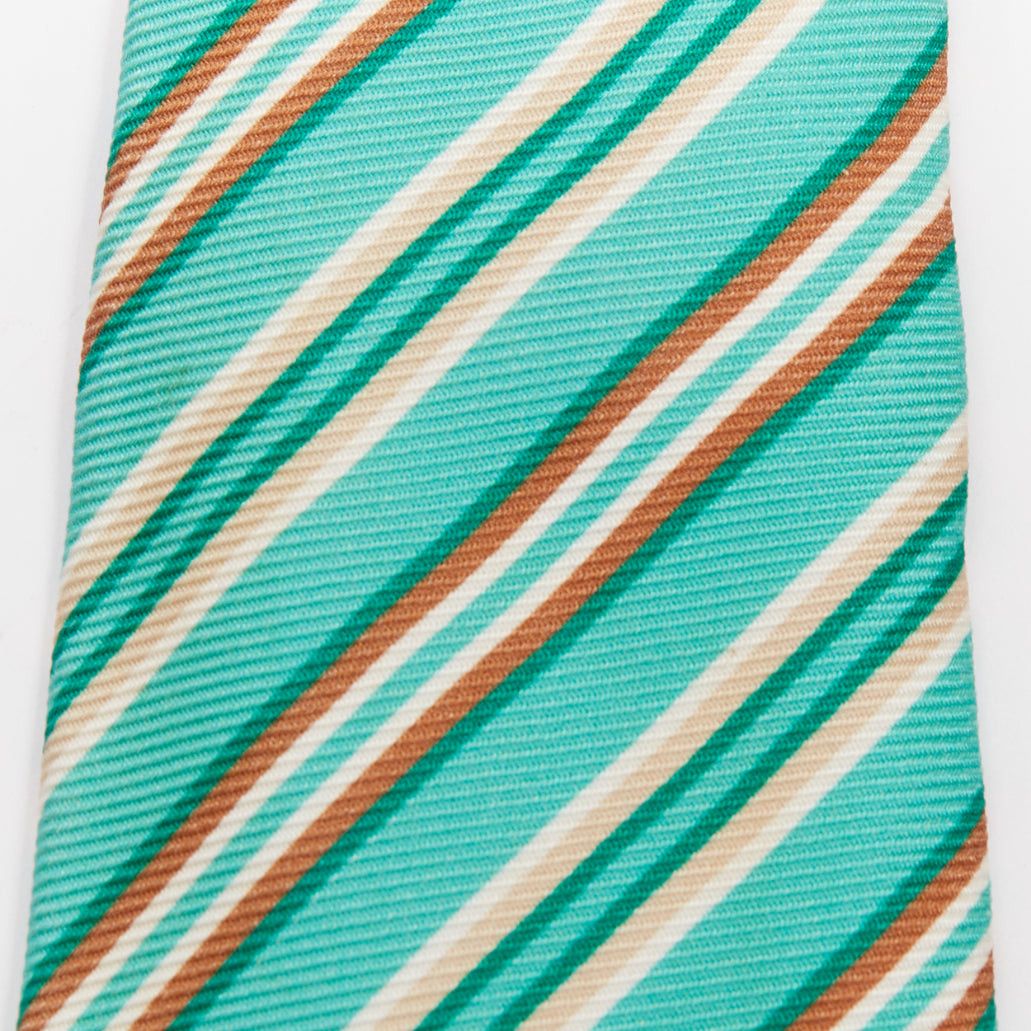 Kiton KITON NAPOLI Set of 4 100% silk green pink yellow purple diagonal stripes dress tie Size ONE SIZE - 4 Thumbnail