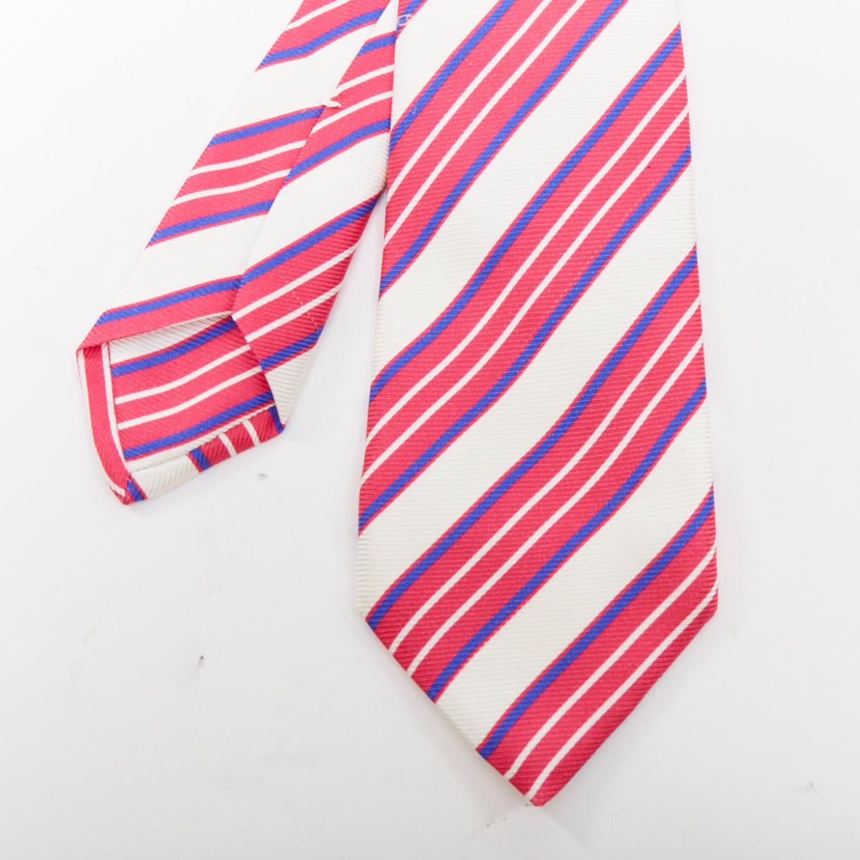 Kiton KITON NAPOLI Set of 4 100% silk green pink yellow purple diagonal stripes dress tie Size ONE SIZE - 10 Thumbnail