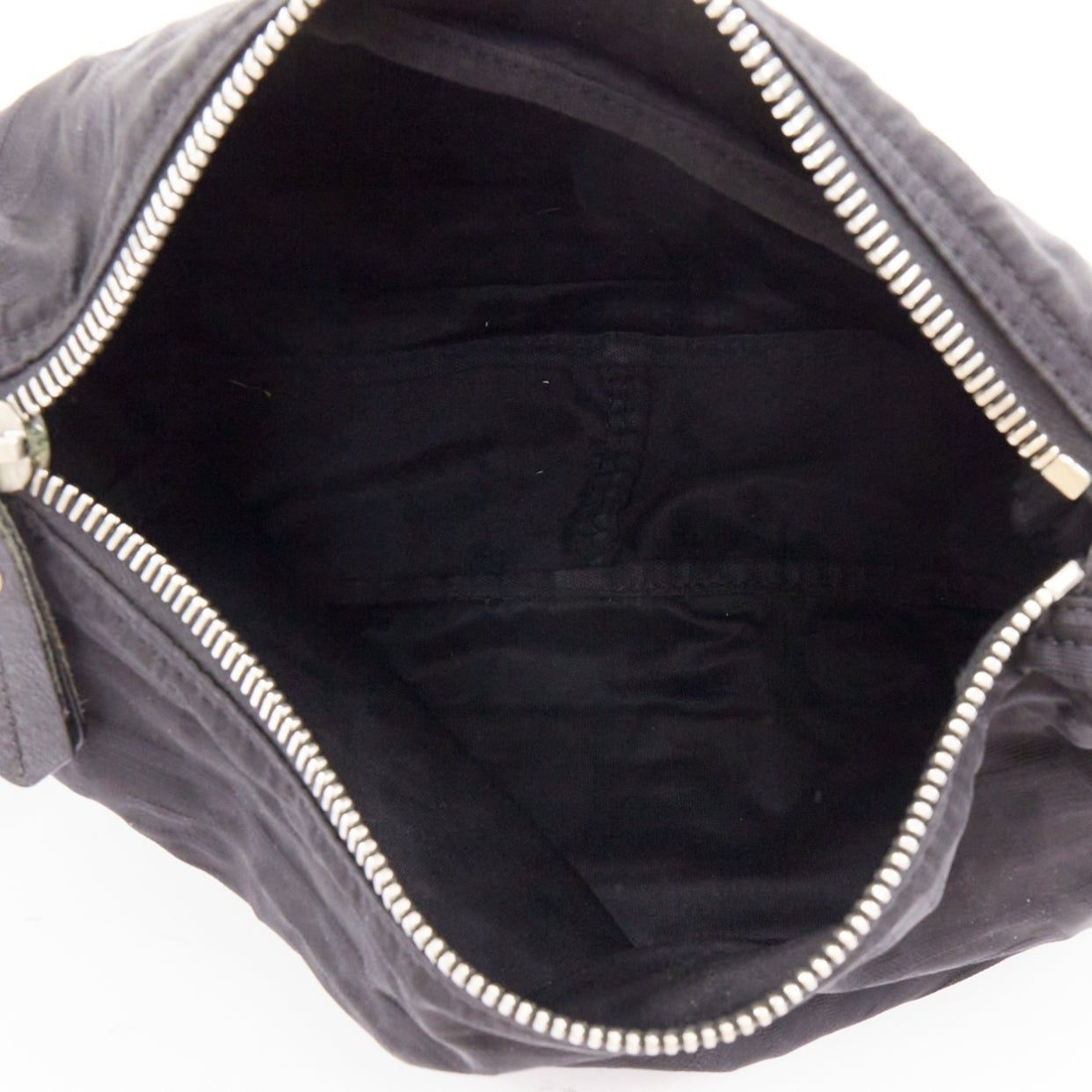 Fendi FENDI Vintage black FF Zucca monogram leather trim crossbody messenger bag Size ONE SIZE - 9 Thumbnail