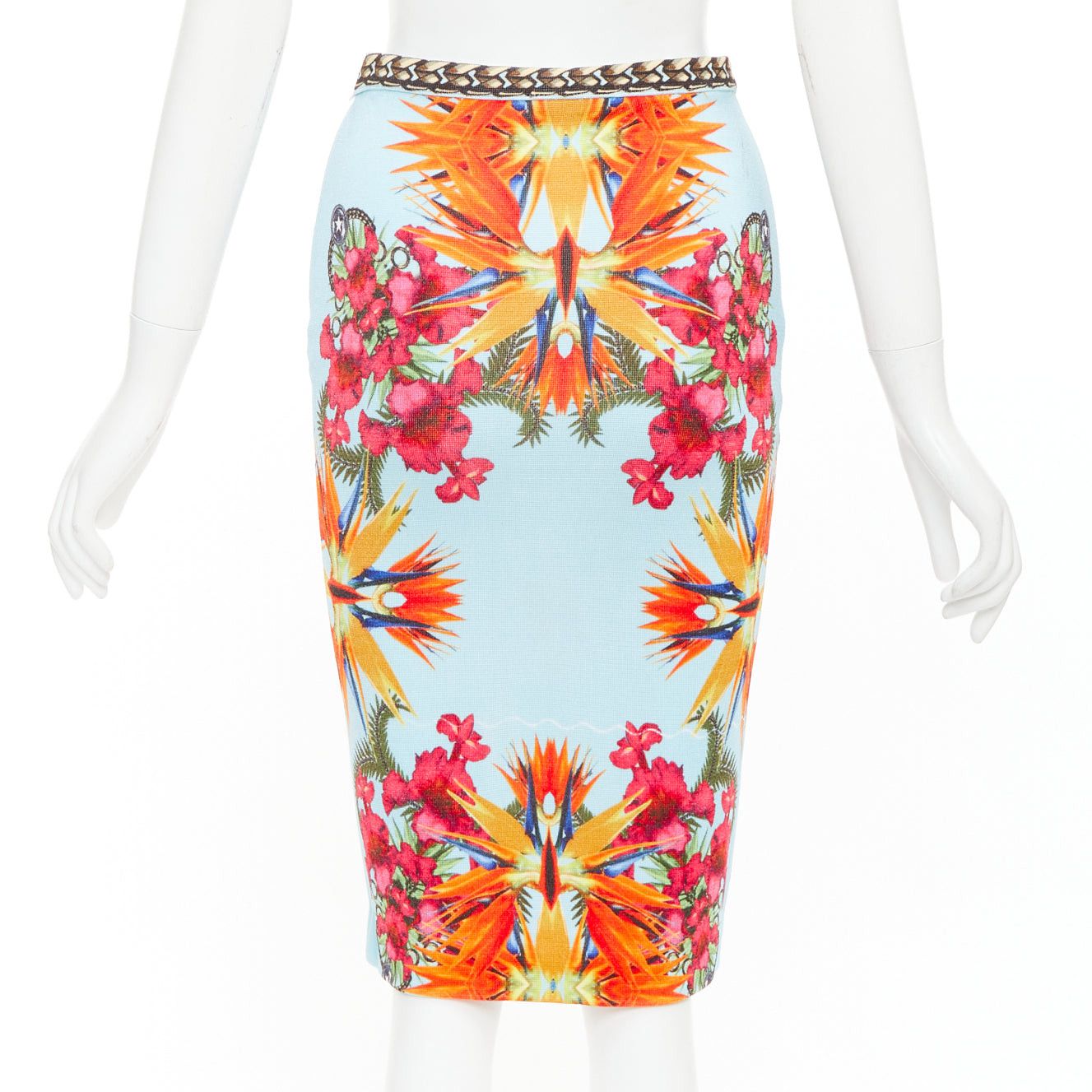 Givenchy GIVENCHY Riccardo Tisci 2012 Birds of Paradise boucle tweed pencil skirt Size 25" / US 0 / IT 36 - 5 Thumbnail