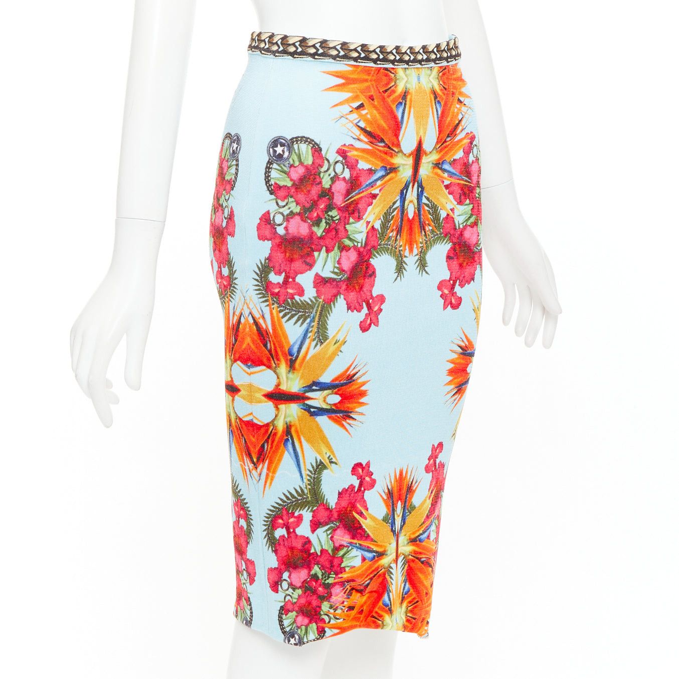 Givenchy GIVENCHY Riccardo Tisci 2012 Birds of Paradise boucle tweed pencil skirt Size 25" / US 0 / IT 36 - 3 Thumbnail