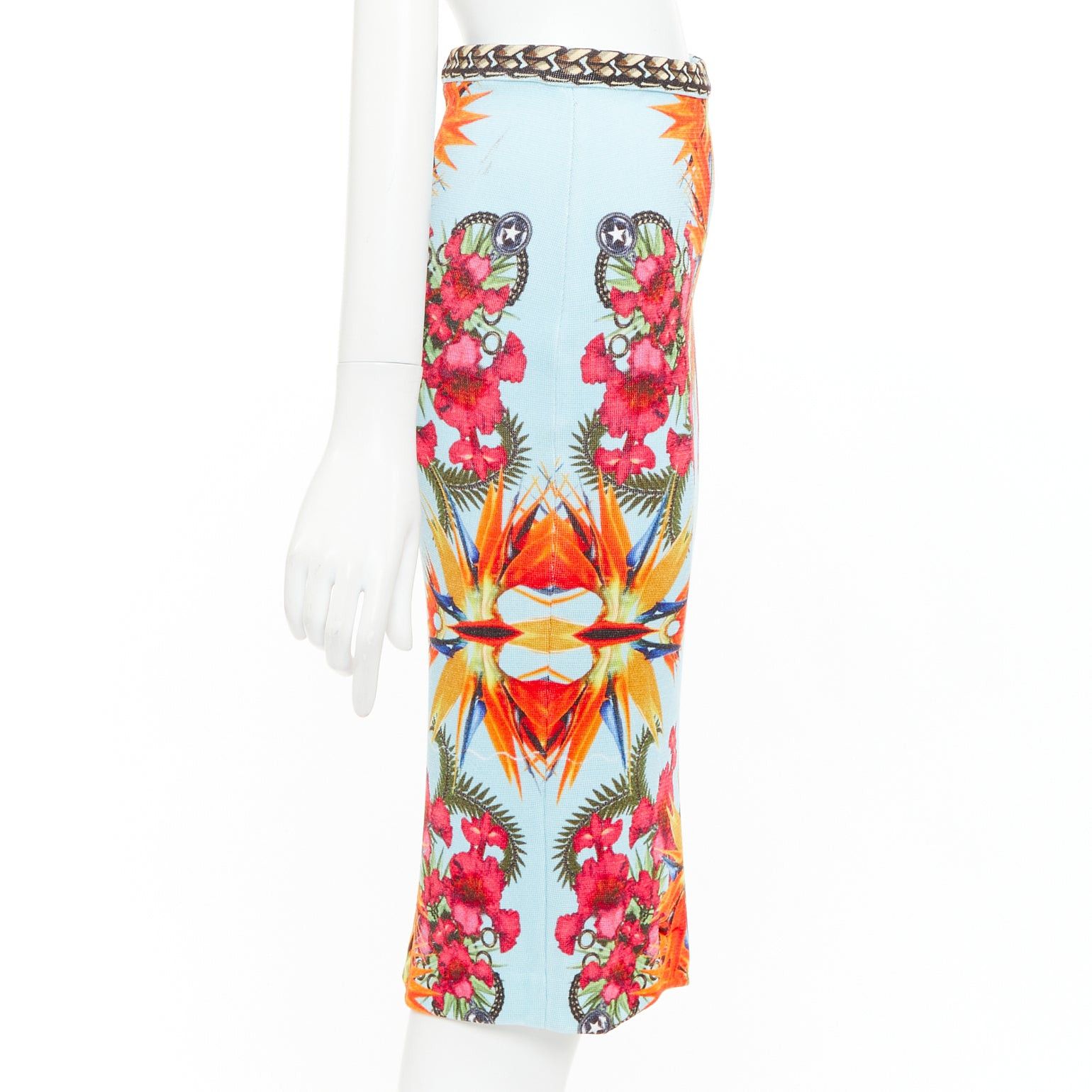 Givenchy GIVENCHY Riccardo Tisci 2012 Birds of Paradise boucle tweed pencil skirt Size 25" / US 0 / IT 36 - 4 Thumbnail
