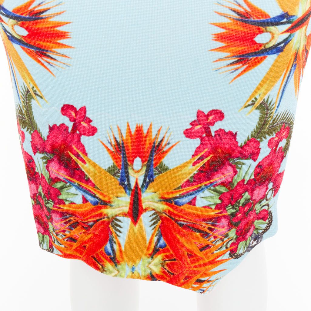 Givenchy GIVENCHY Riccardo Tisci 2012 Birds of Paradise boucle tweed pencil skirt Size 25" / US 0 / IT 36 - 7 Thumbnail