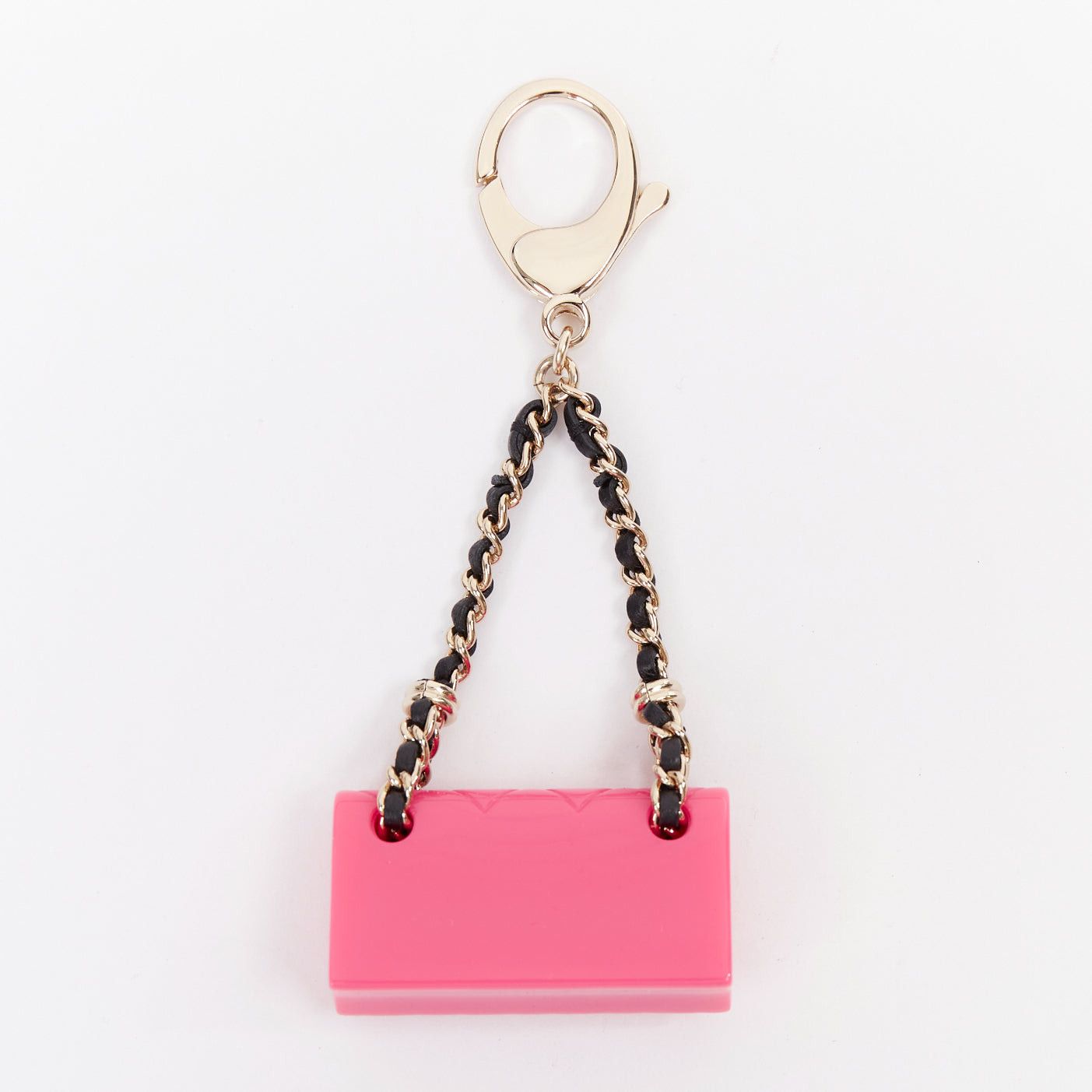 Chanel CHANEL Icon hot pink mini flap bag gold CC logo chain lobster clasp charm Size ONE SIZE - 2 Thumbnail