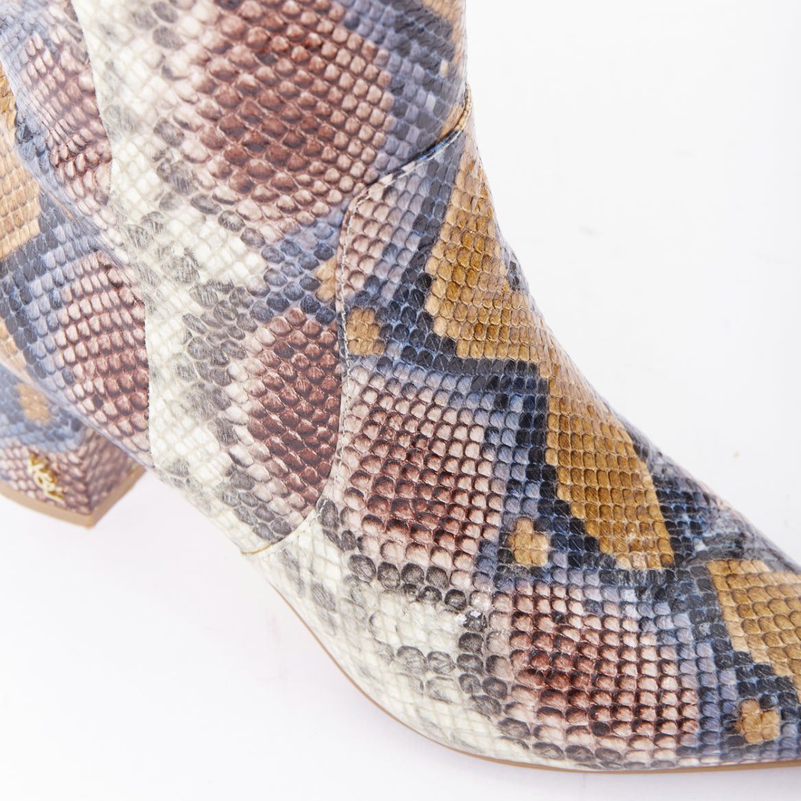 Kurt Geiger KURT GEIGER Briya beige cream scaled leather print tall mid boots EU36 Size US 6 / IT 36 - 7 Thumbnail