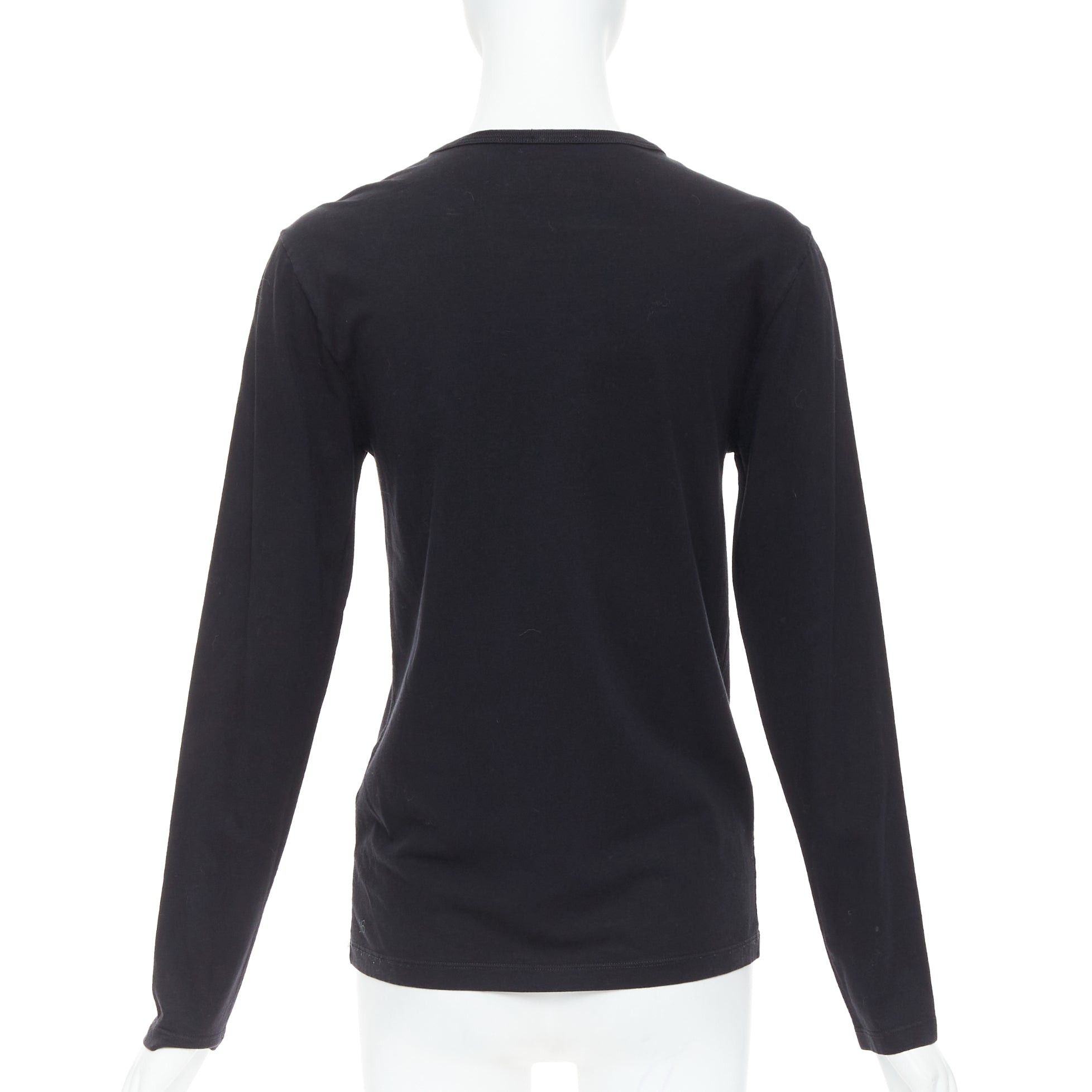 Moncler MONCLER red grey painted graphic black logo long sleeve tshirt Size S / US 4 / IT 40 - 5 Thumbnail