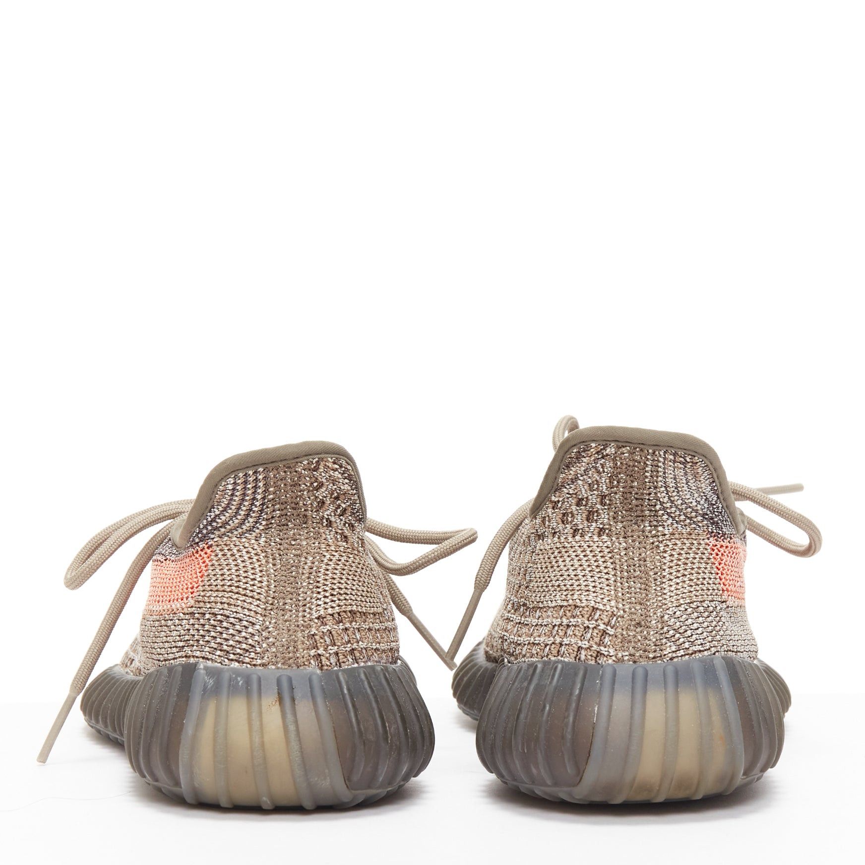 Yeezy YEEZY Boost 350 V2 Ash Stone orange knit lace up chunky sneakers UK8 EU42 Size US 9 / EU 42 - 5 Thumbnail