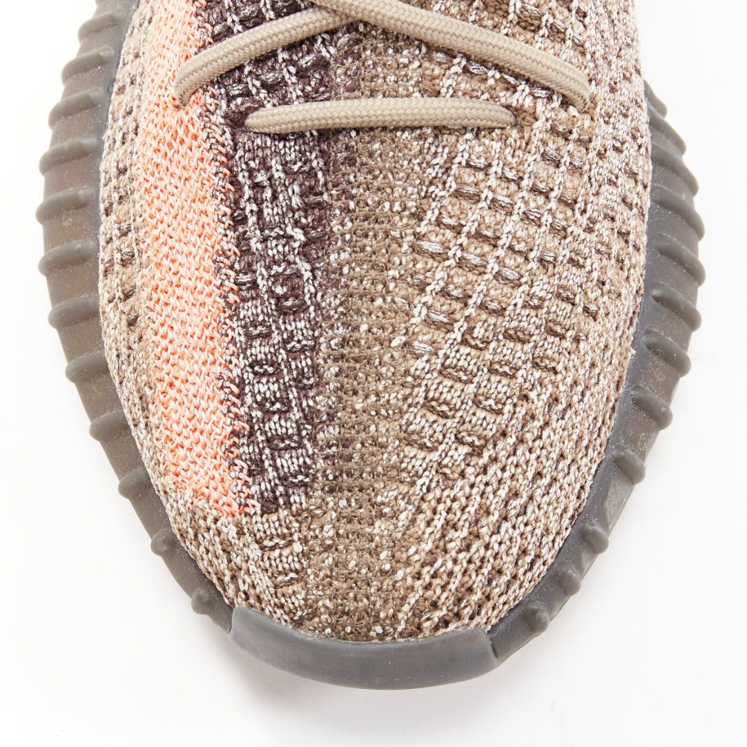 Yeezy YEEZY Boost 350 V2 Ash Stone orange knit lace up chunky sneakers UK8 EU42 Size US 9 / EU 42 - 6 Thumbnail