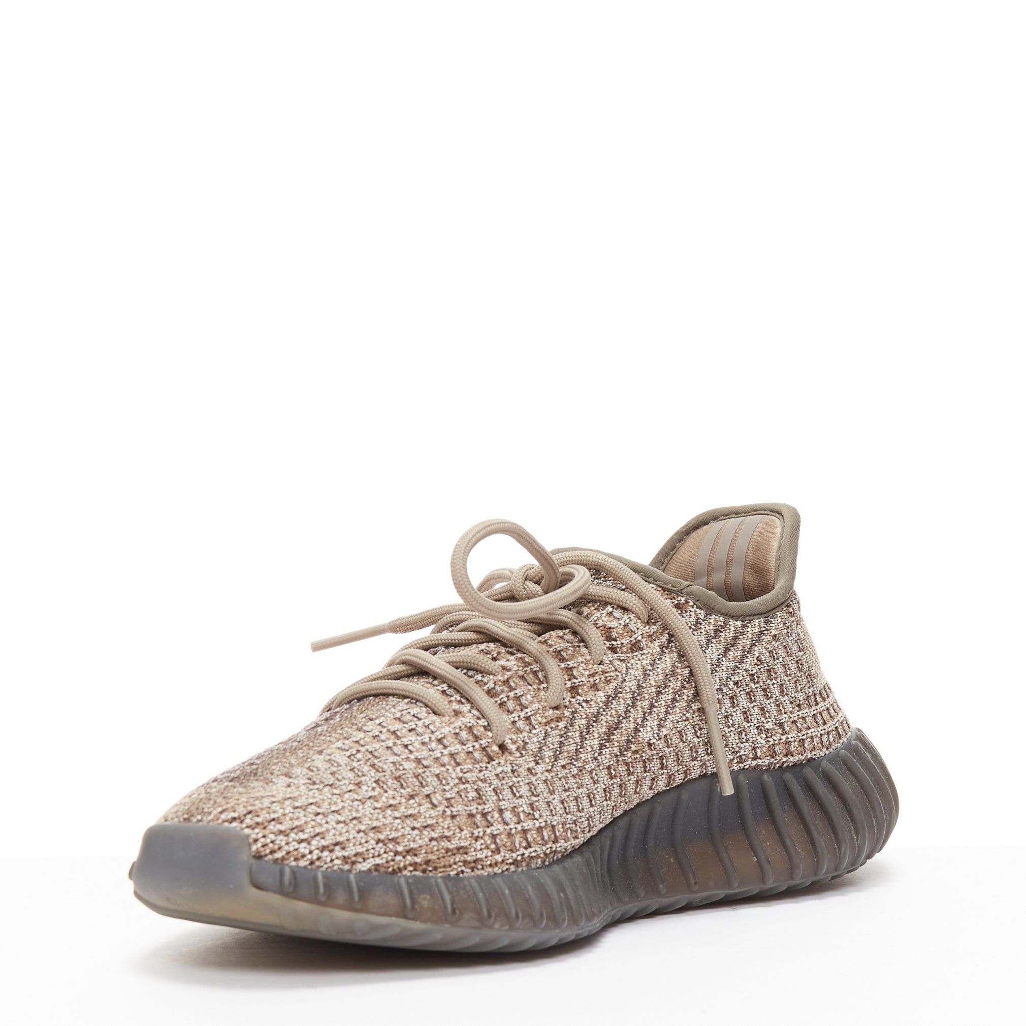 Yeezy YEEZY Boost 350 V2 Ash Stone orange knit lace up chunky sneakers UK8 EU42 Size US 9 / EU 42 - 4 Thumbnail