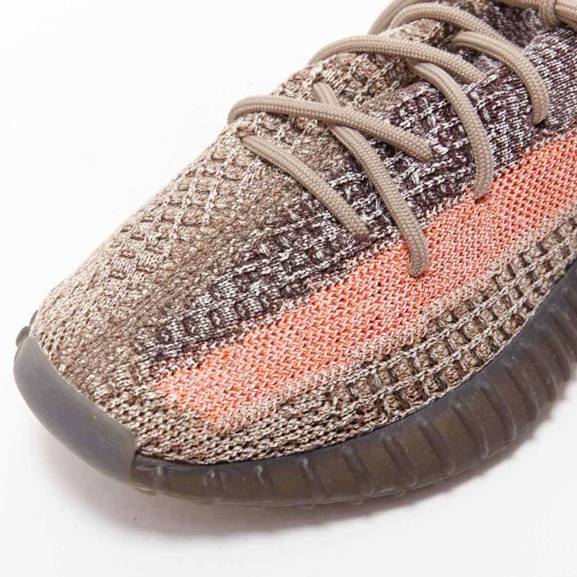 Yeezy YEEZY Boost 350 V2 Ash Stone orange knit lace up chunky sneakers UK8 EU42 Size US 9 / EU 42 - 7 Thumbnail