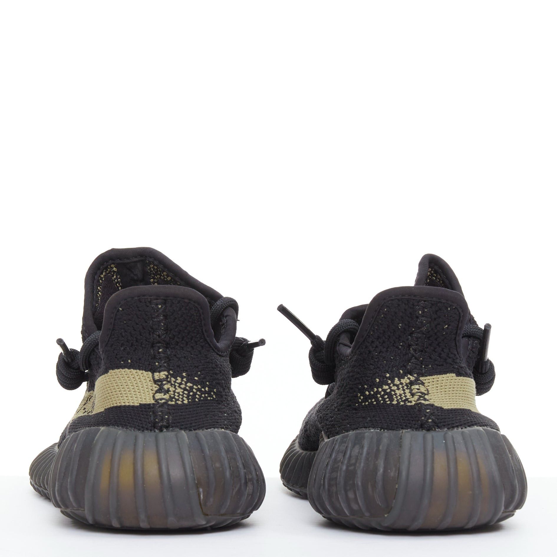 Yeezy YEEZY ADIDAS Boost 350 V2 black olive green colorblock knitted low top sneakers US4.5 Size US 4.5 / IT 34.5 - 5 Thumbnail