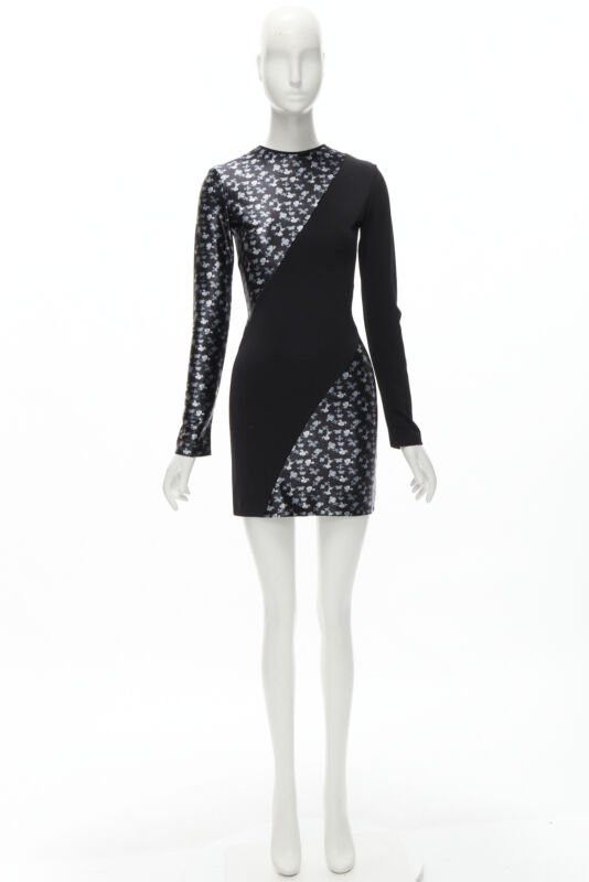 Other DAVID KOMA black butterfly floral print twist seam mini dress UK6 XS Size XS / US 0-2 / IT 36-38 - 10 Thumbnail