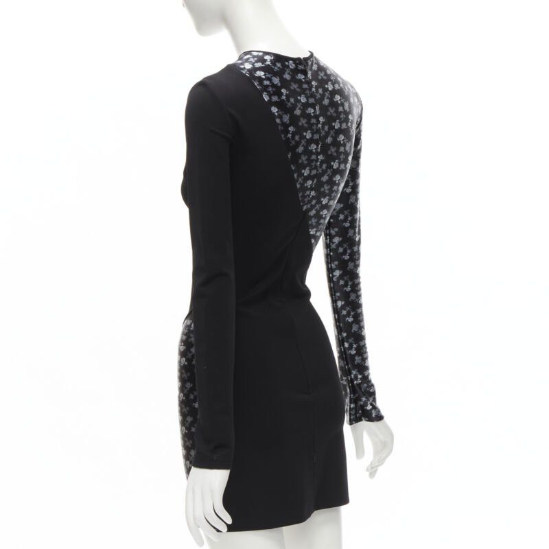 Other DAVID KOMA black butterfly floral print twist seam mini dress UK6 XS Size XS / US 0-2 / IT 36-38 - 6 Thumbnail