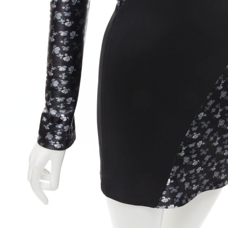 Other DAVID KOMA black butterfly floral print twist seam mini dress UK6 XS Size XS / US 0-2 / IT 36-38 - 7 Thumbnail