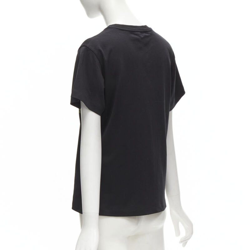 Louis Vuitton LOUIS VUITTON Volleyball Space graphic chain trimmed black cotton tshirt XS Size S / US 4 / IT 40 - 6 Thumbnail